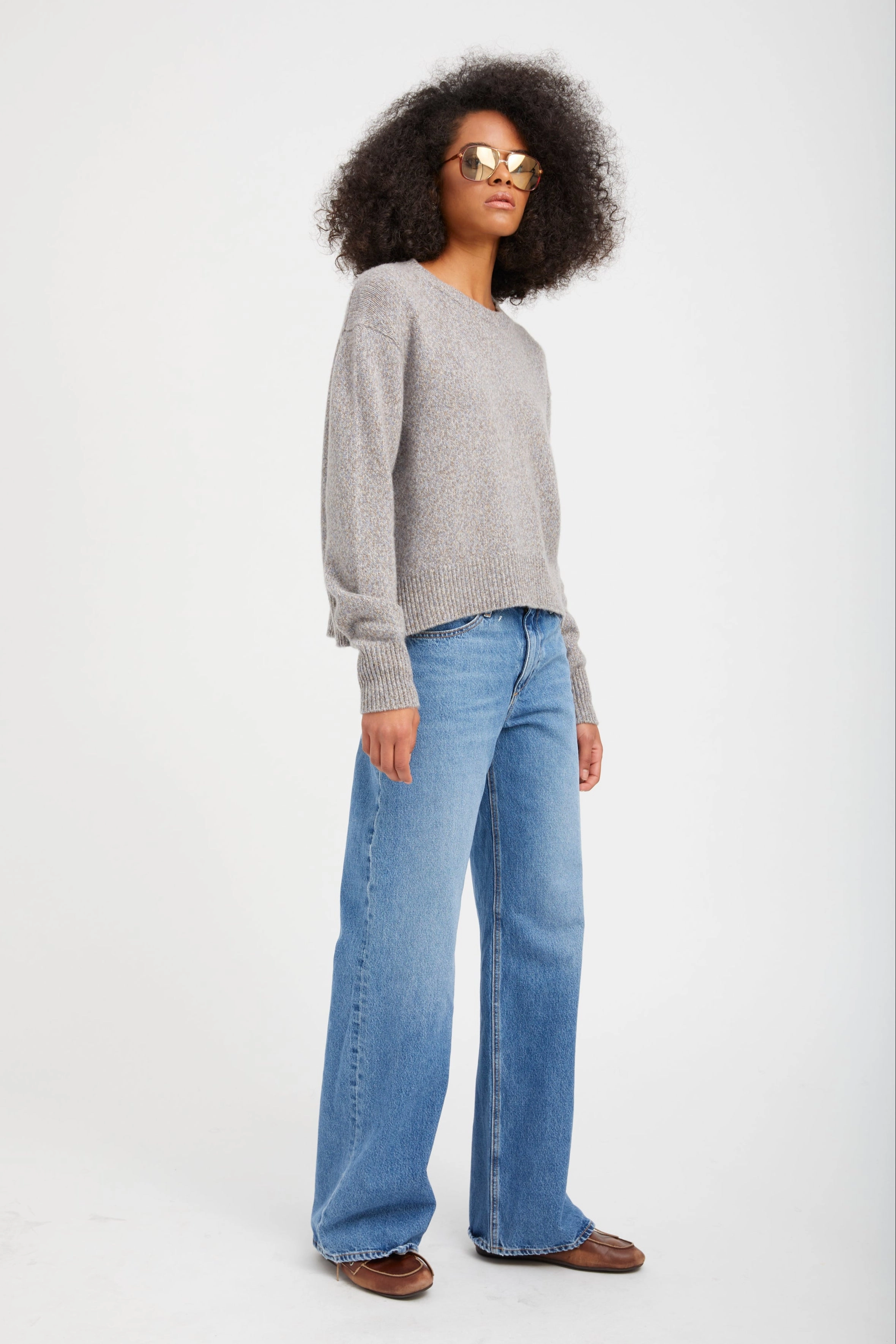 Versatile Wearable Edith Vintage Wide Leg Denim