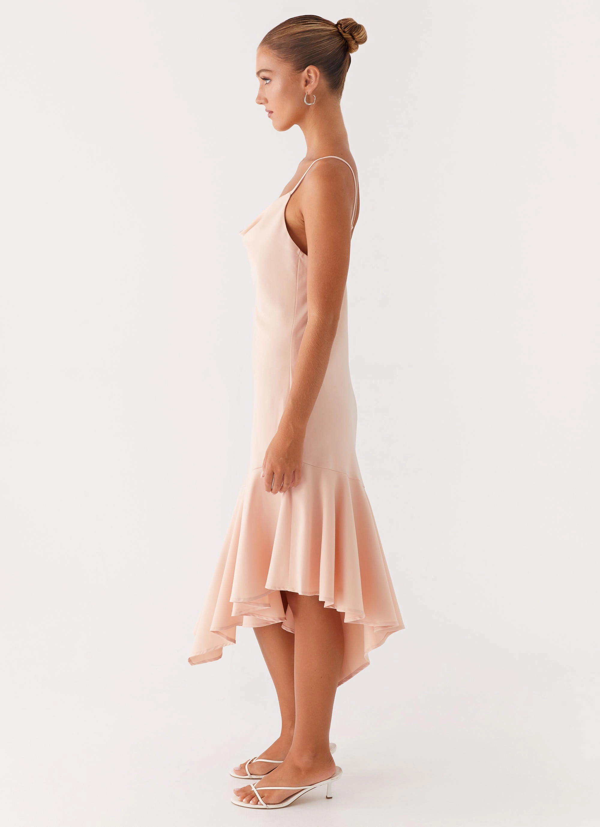 Korby Midi Dress - Pink Relaxed Fit