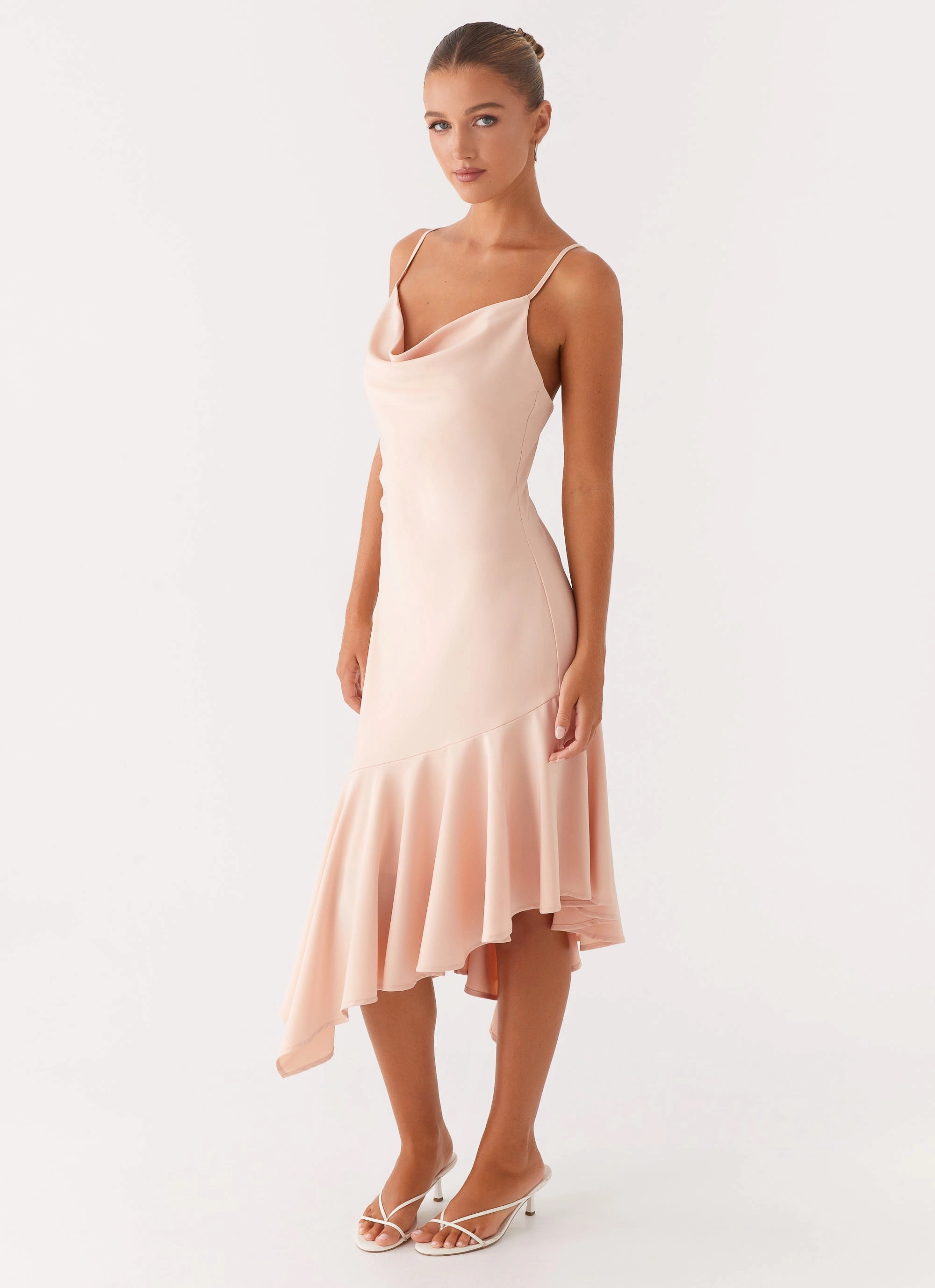 Korby Midi Dress - Pink Chic Everyday Wear