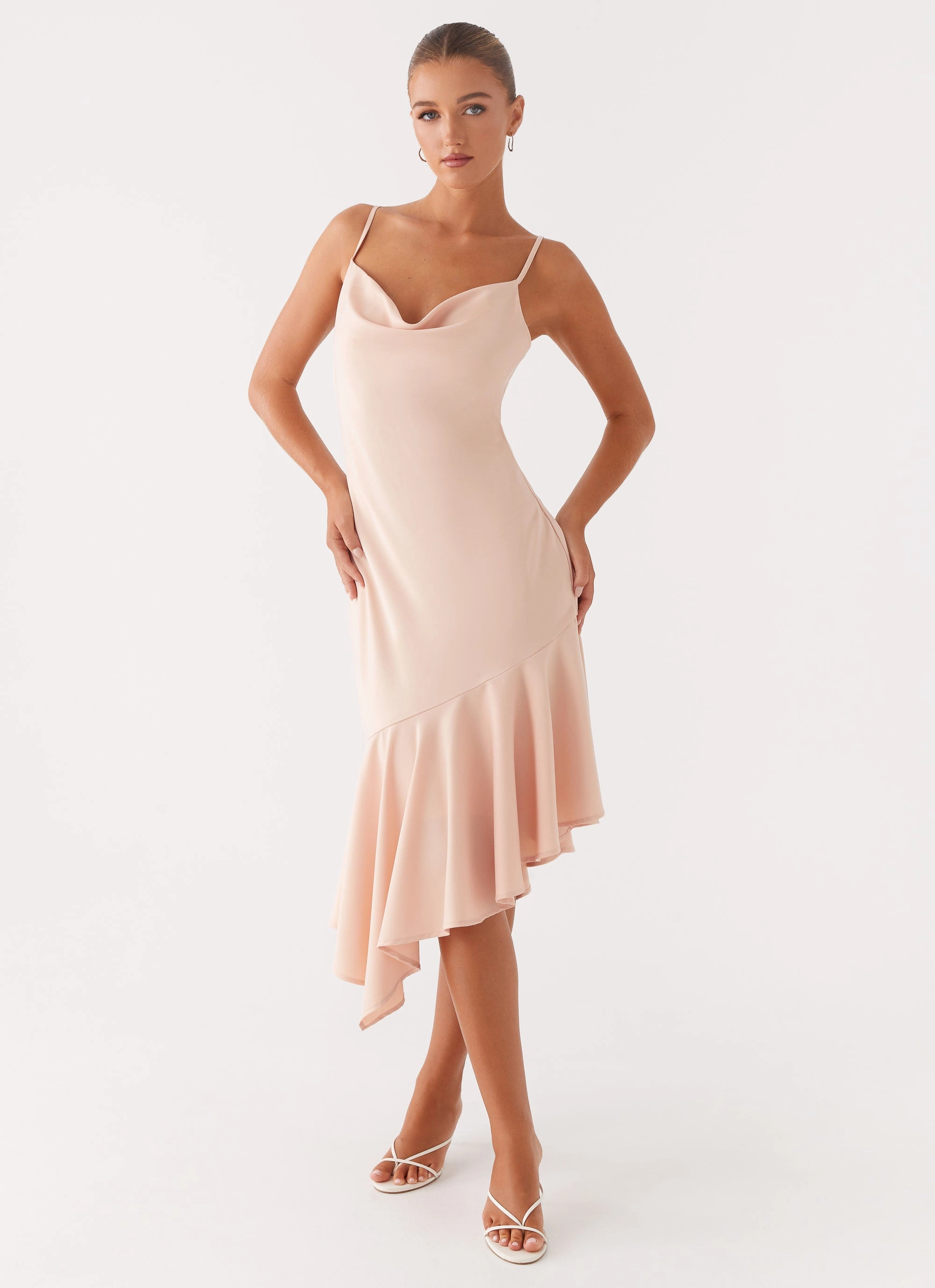 Contemporary Fit Evening Ready Korby Midi Dress - Pink