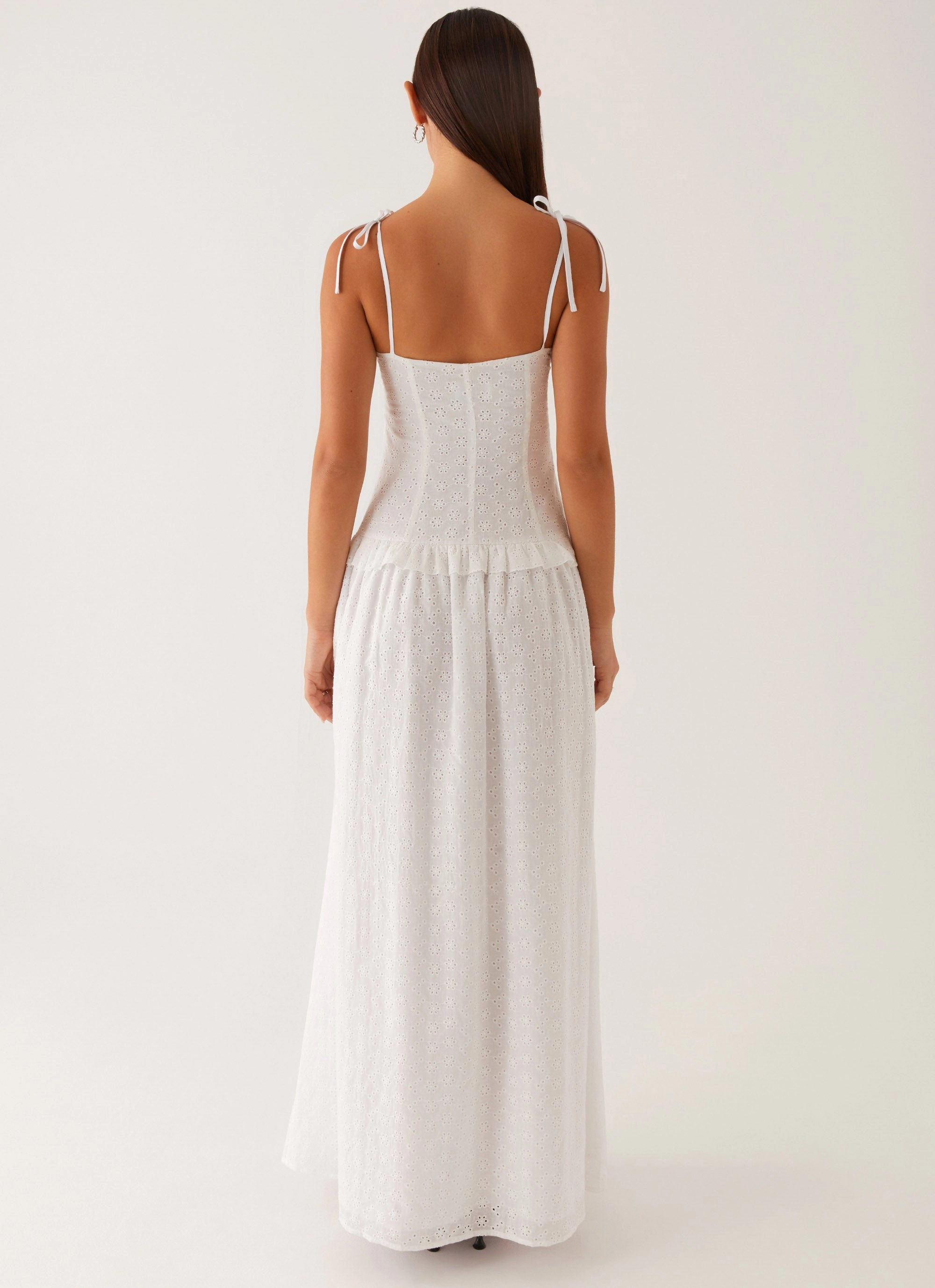 Vibrant color dress Reveria Twist Maxi Dress - Ivory