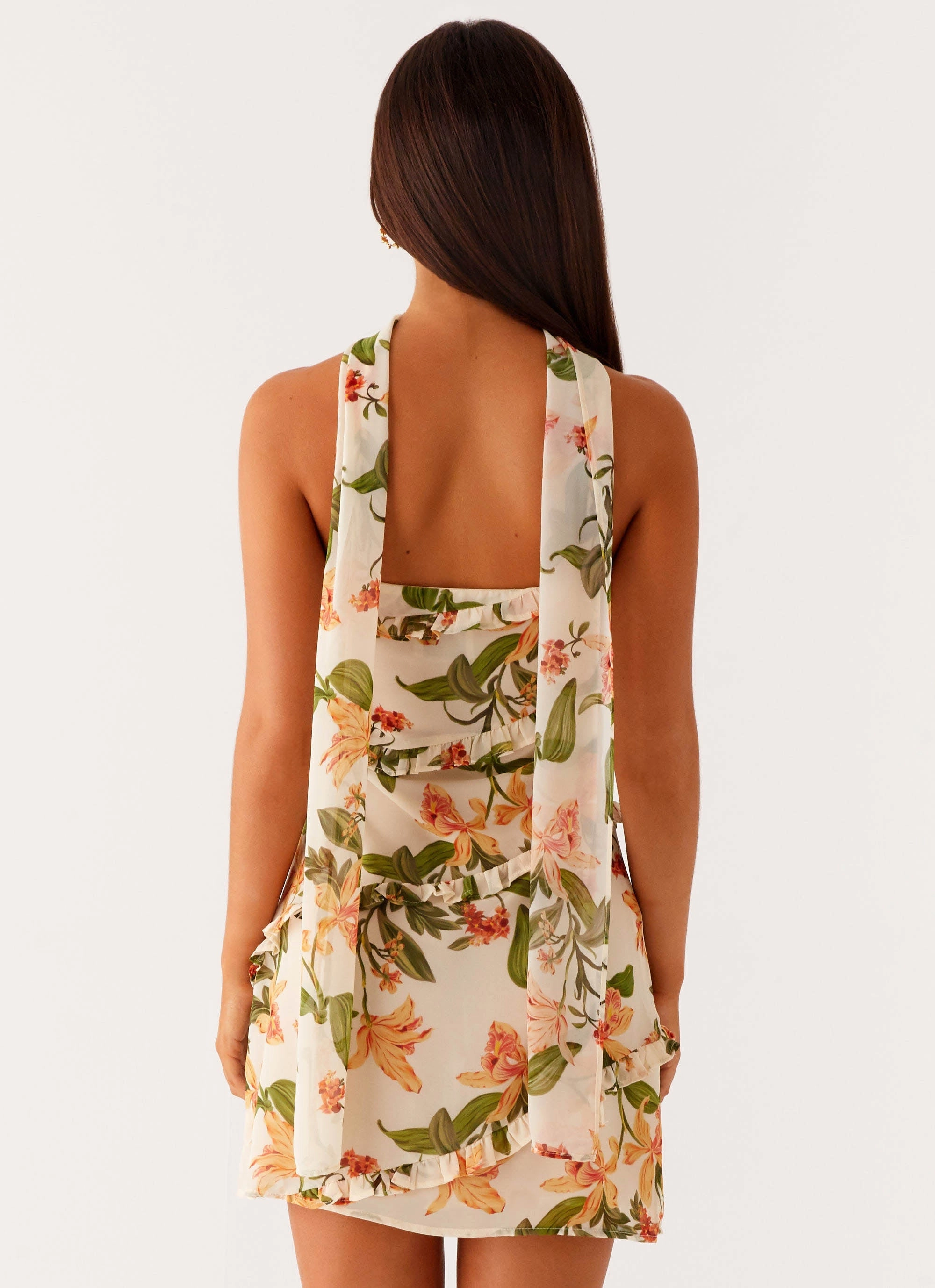 Fashionable Style Edwina Strapless Mini Dress - Floral Print