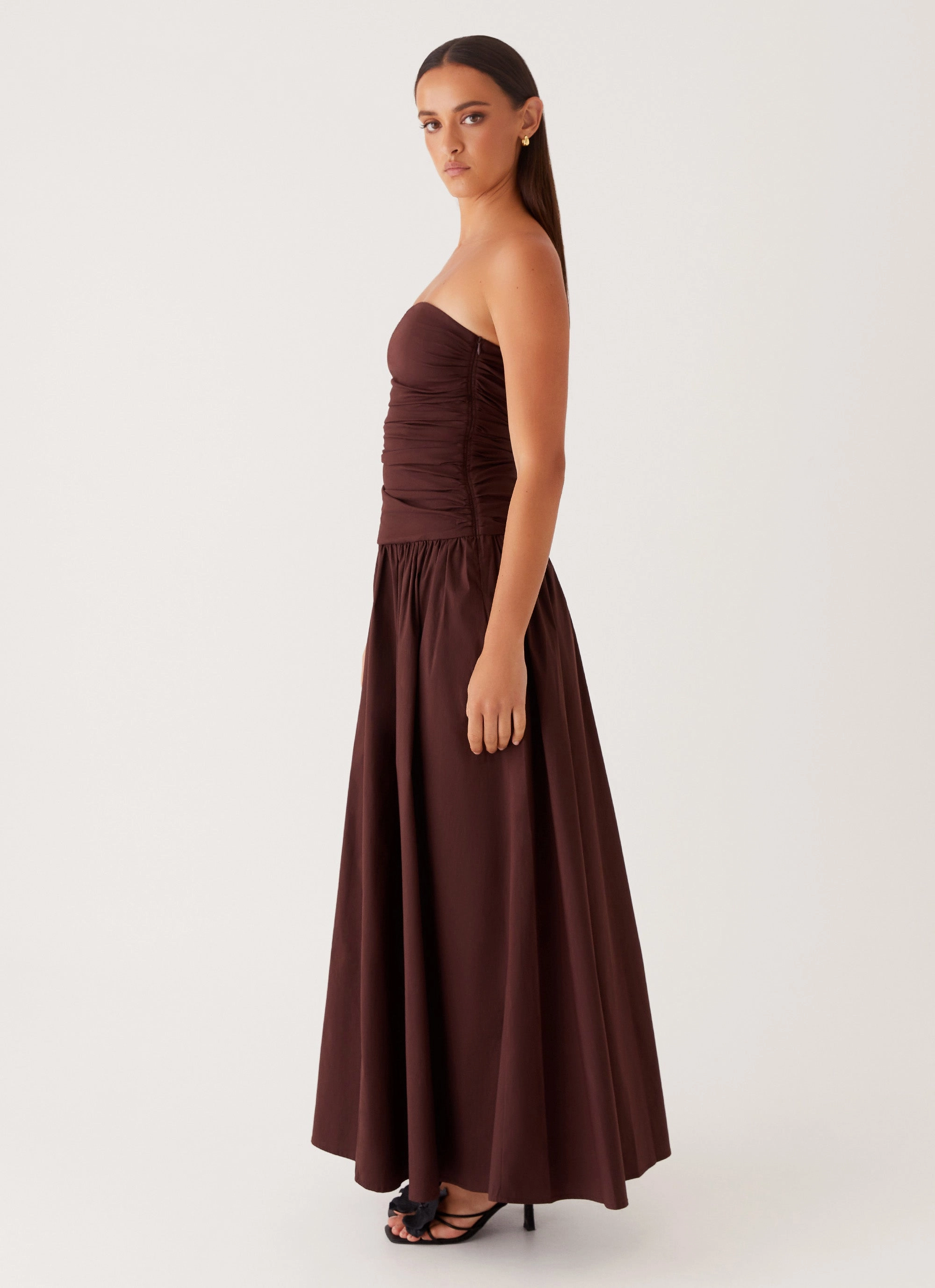 Carmel Maxi Dress - Brown Perfect Wearable