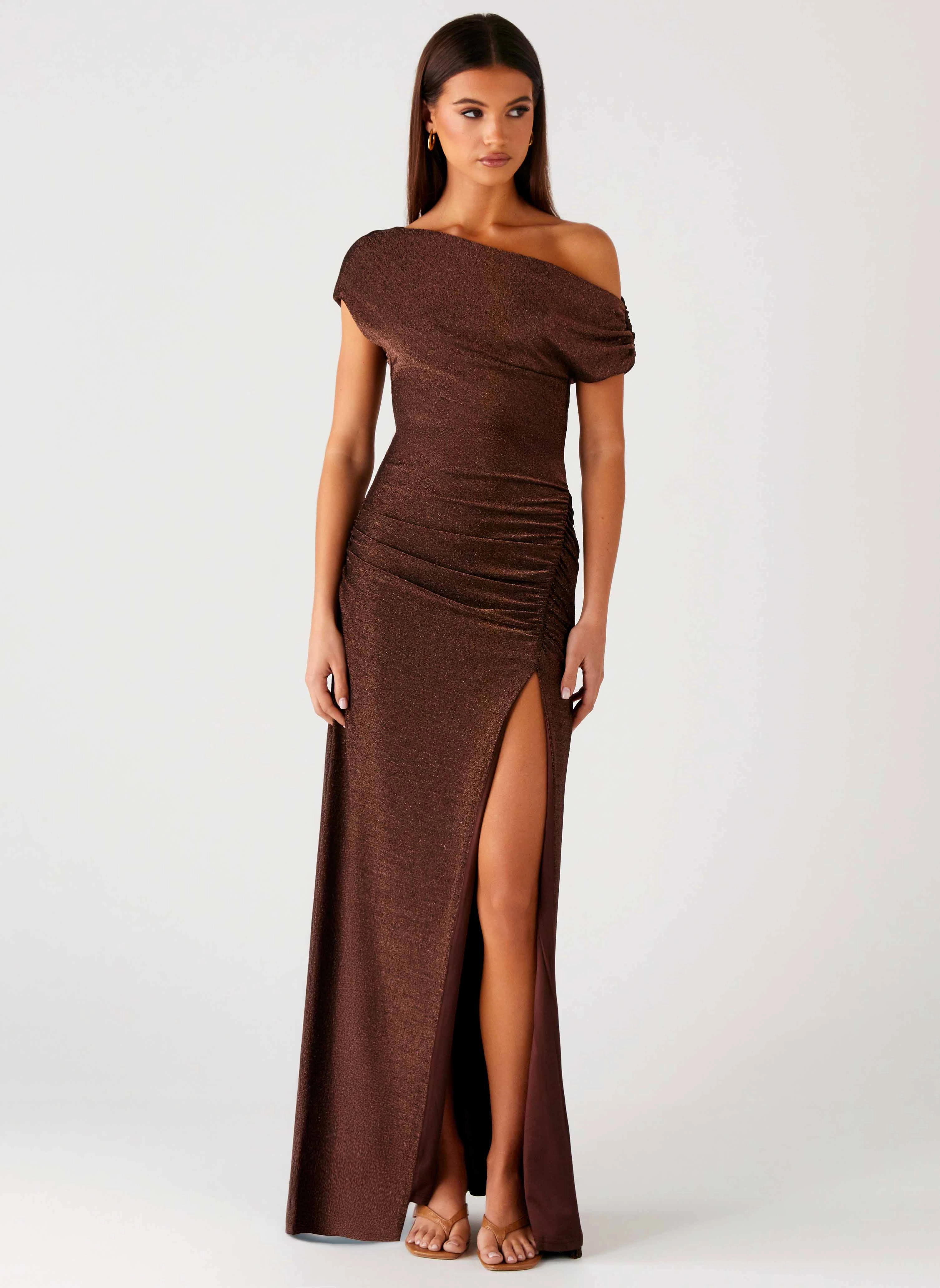 Harvest Moon Maxi Dress - Chocolate Daily Form Chic Layers
