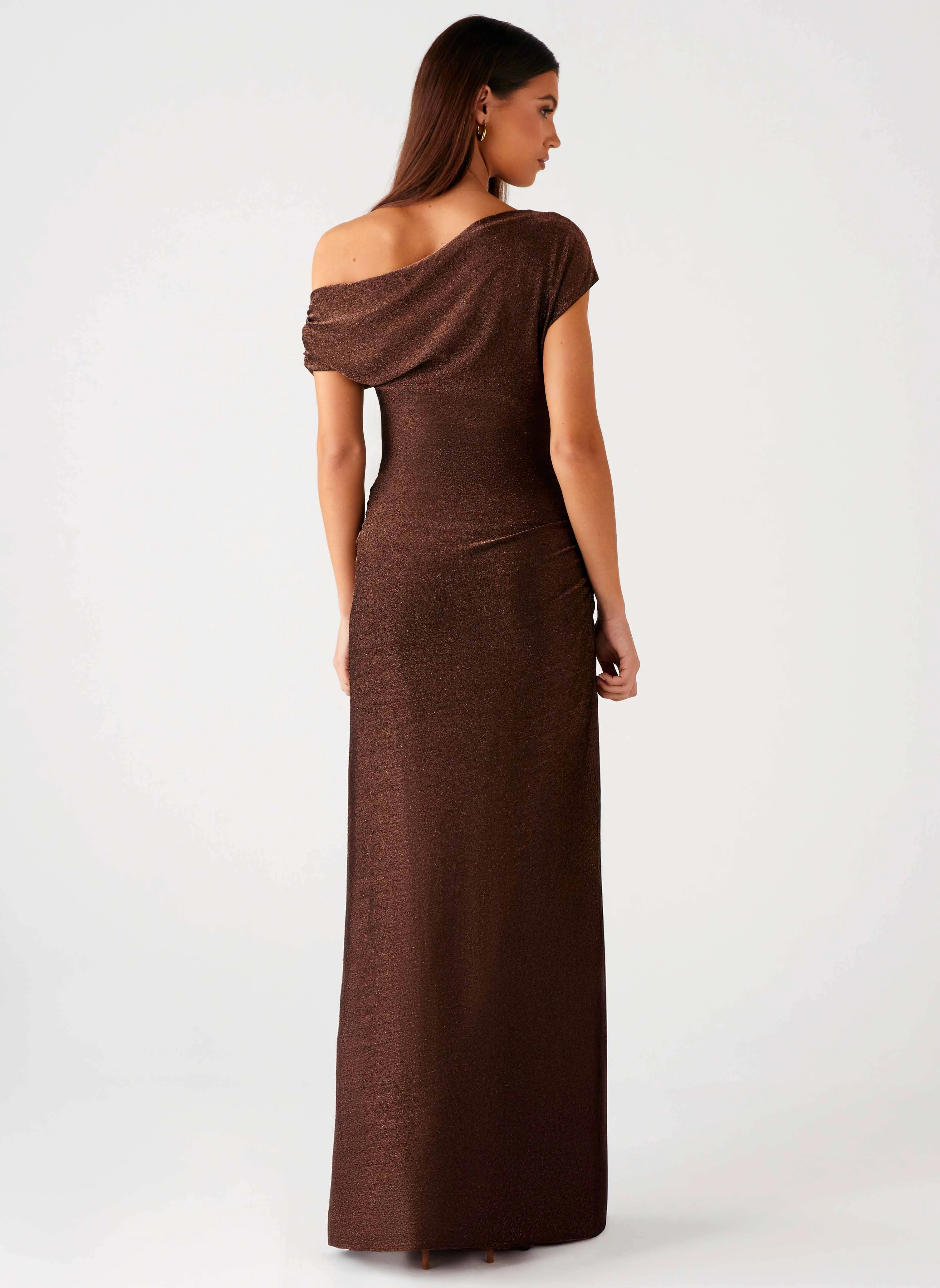 Basic Cool Harvest Moon Maxi Dress - Chocolate