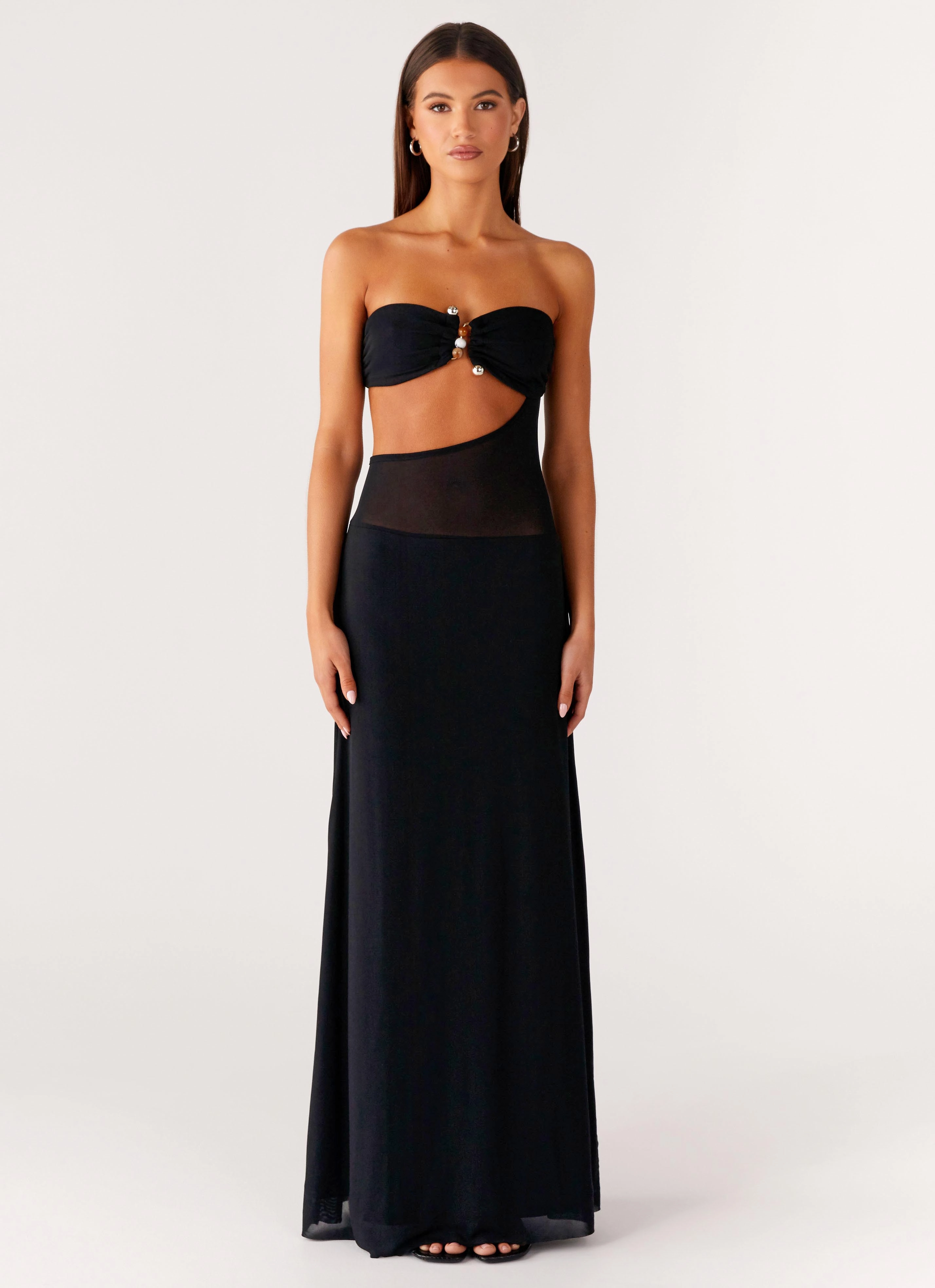 CrinkleResistantWeave Soft Outfit No Apologies Maxi Dress - Black