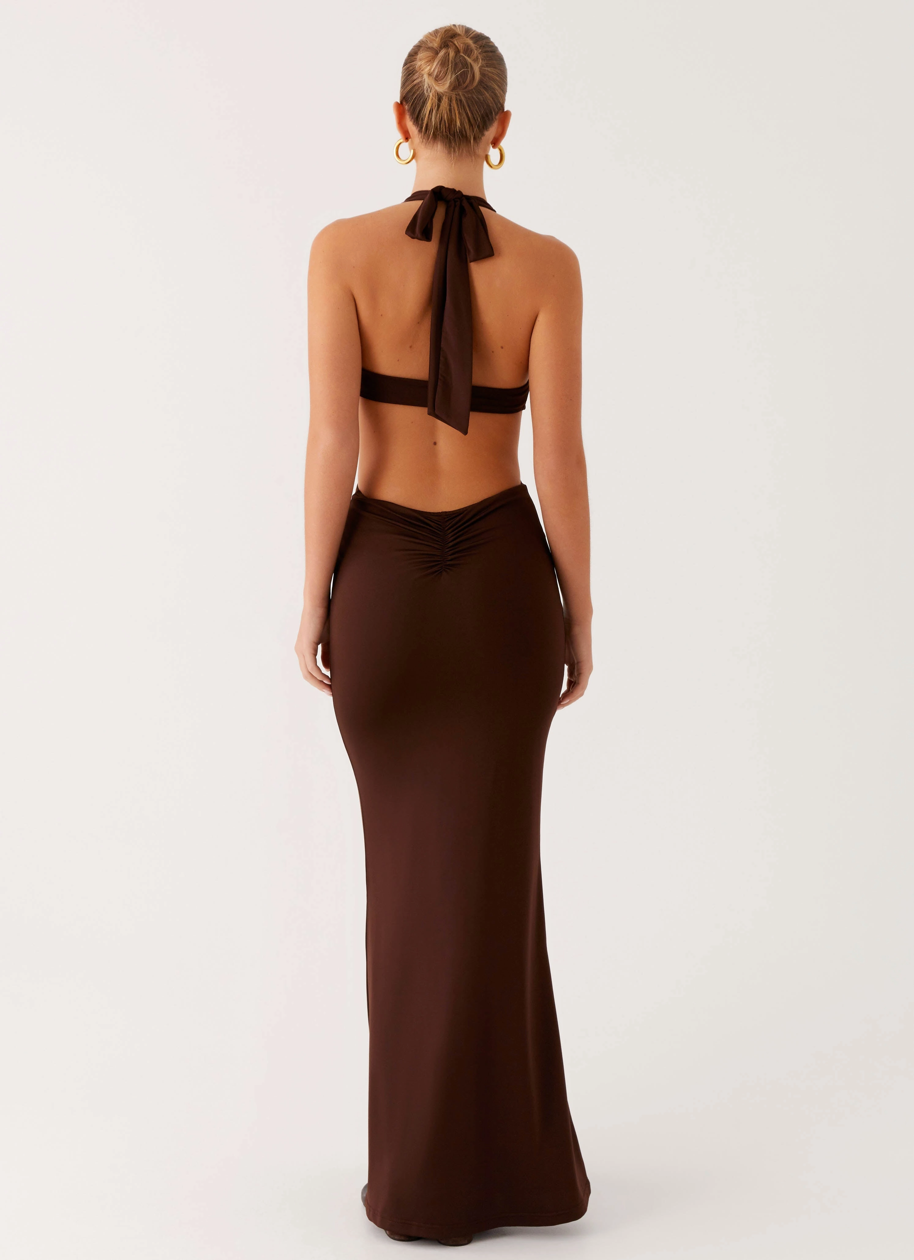 Shawnie Maxi Dress - Chocolate Chill Mode