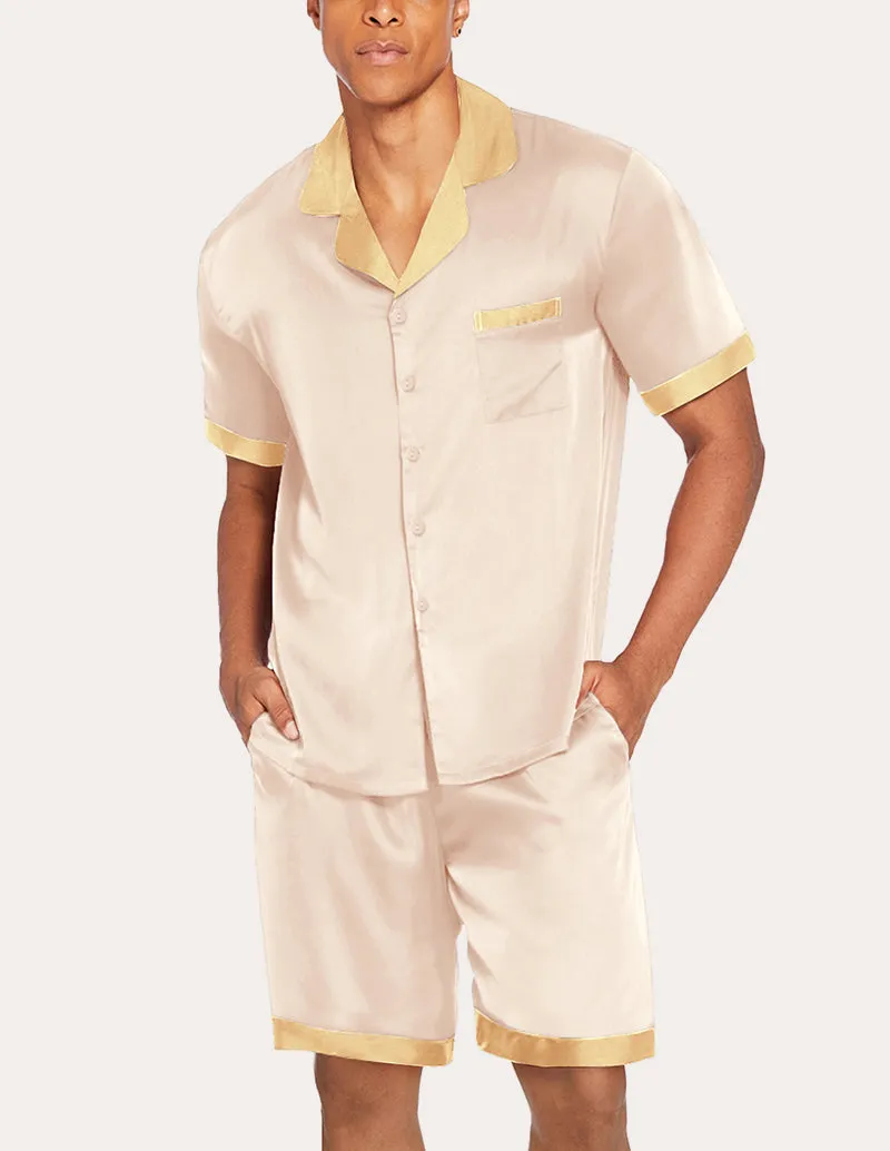 Ekouaer Men Satin Silk Pajamas Set (US Only)