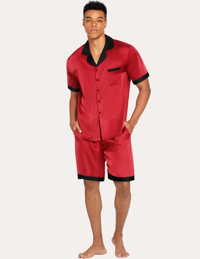 Ekouaer Men Satin Silk Pajamas Set (US Only)