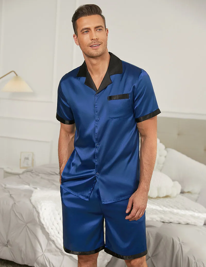 Ekouaer Men Satin Silk Pajamas Set (US Only)