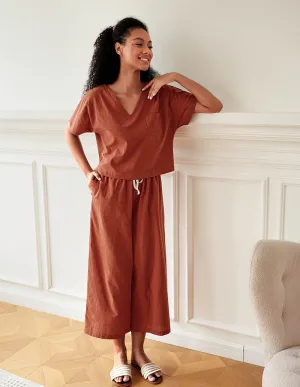 Ekouaer Wide Leg Pants Pajamas Set 2 Piece (US Only)