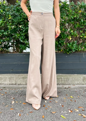 Work Friendly Fitted Design MAISIE WIDE-LEG PANTS