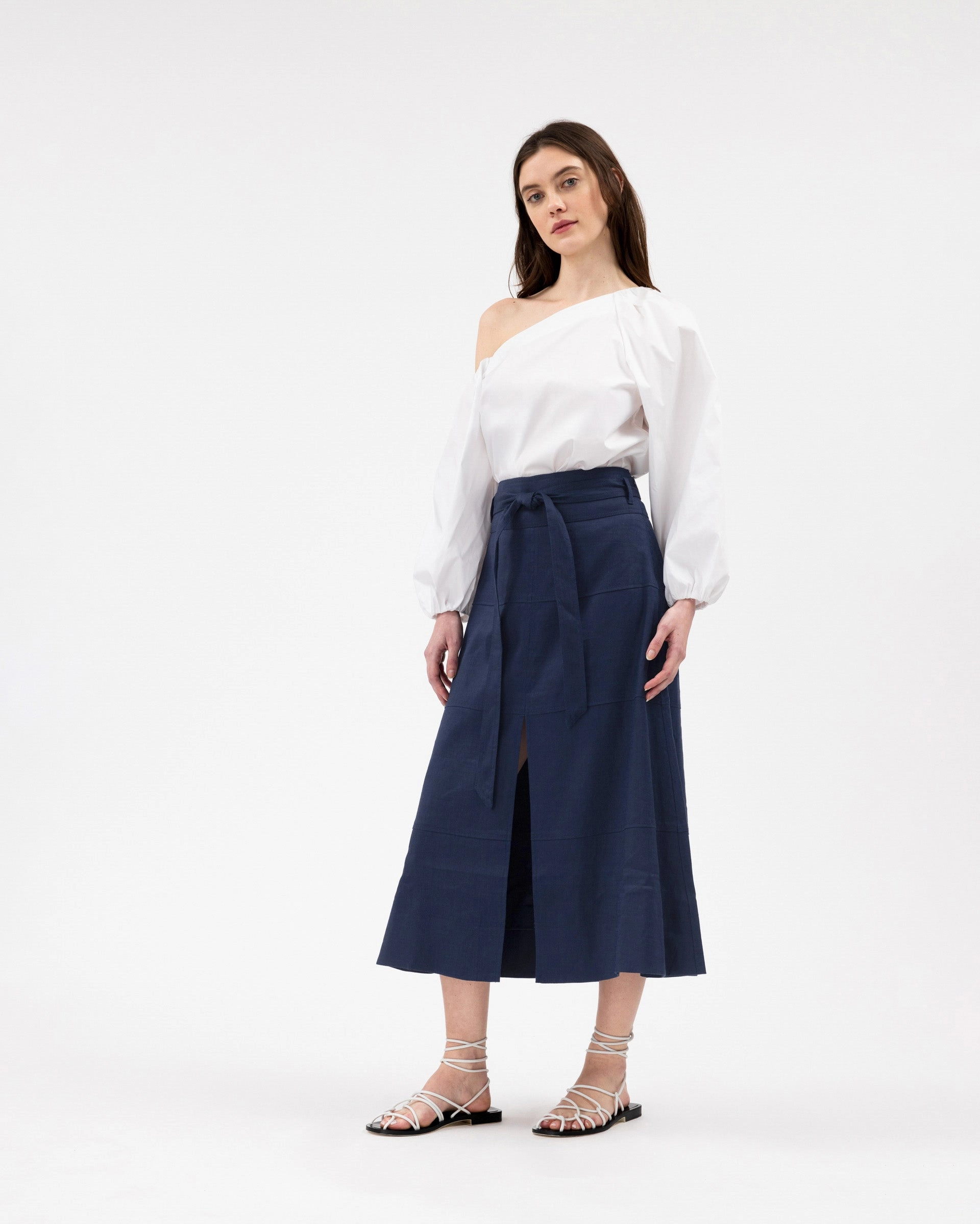 Linen Hudson Skirt ReinforcedPockets