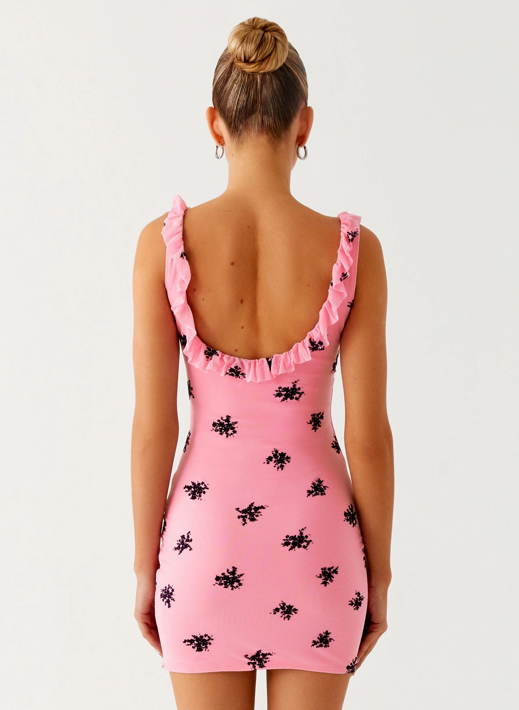 Milena Cami Mini Dress - Pink Work Appropriate Casual day-to-night piece