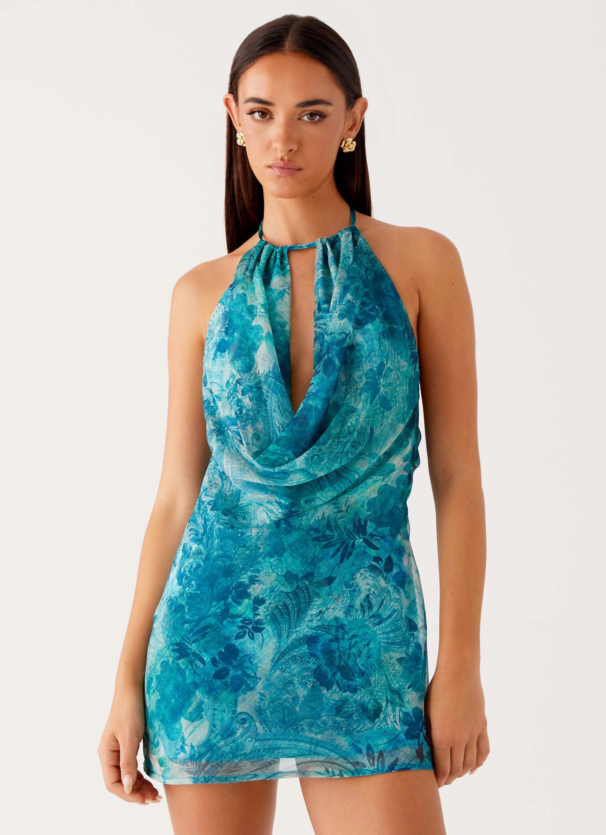Grace Vibe Ele Mini Dress - Teal