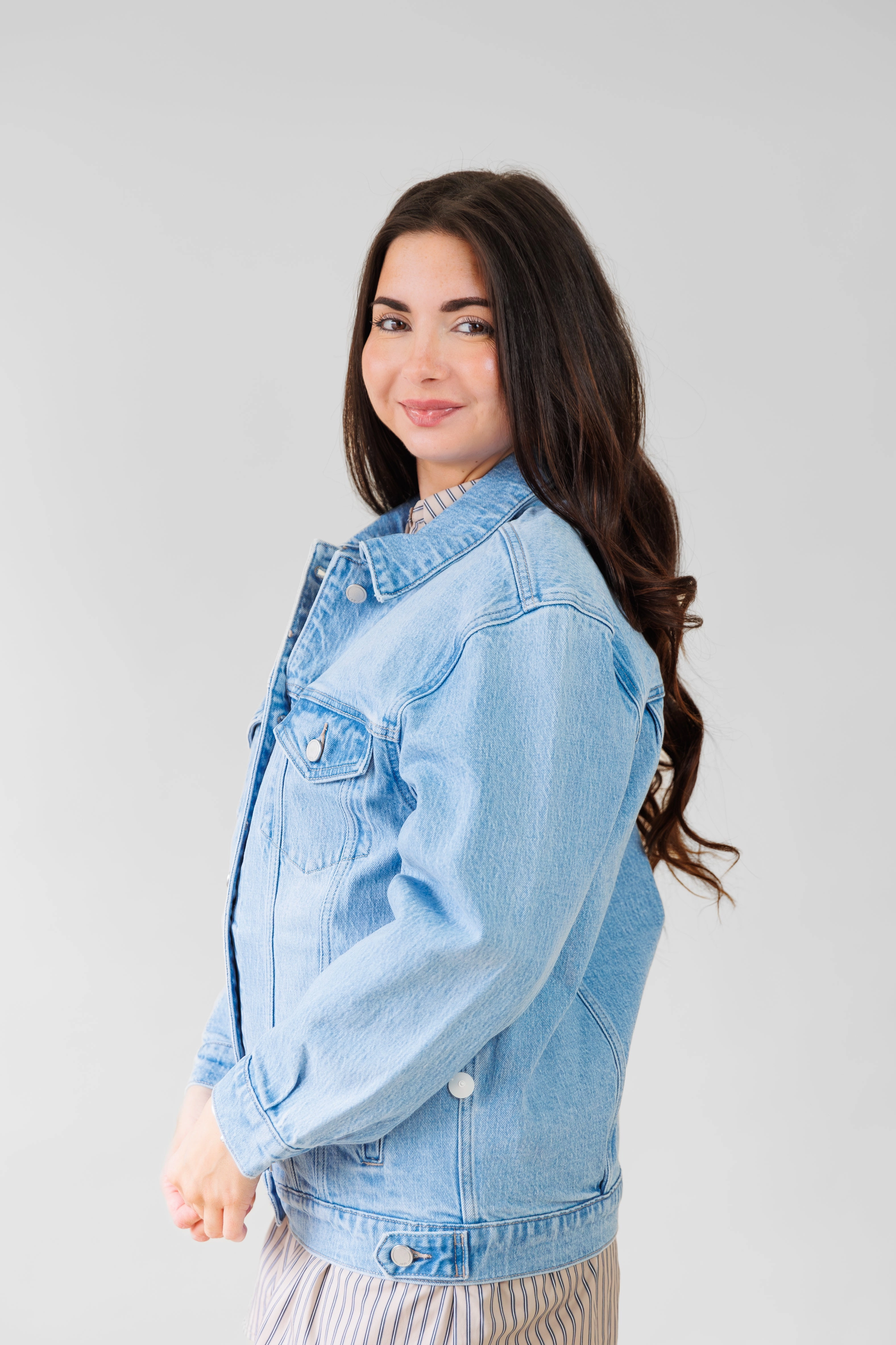 ELEANOR DENIM JACKET Picnic Style Modern