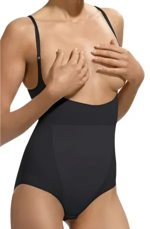 Elegant Ladies Strappy Firm Support Open Bust High Waist Brief Body