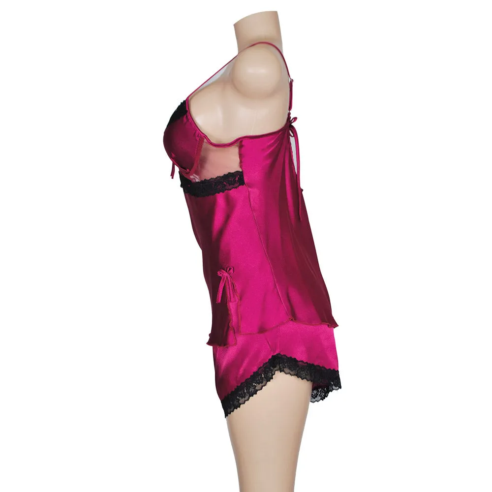 elegant satin short pajama set
