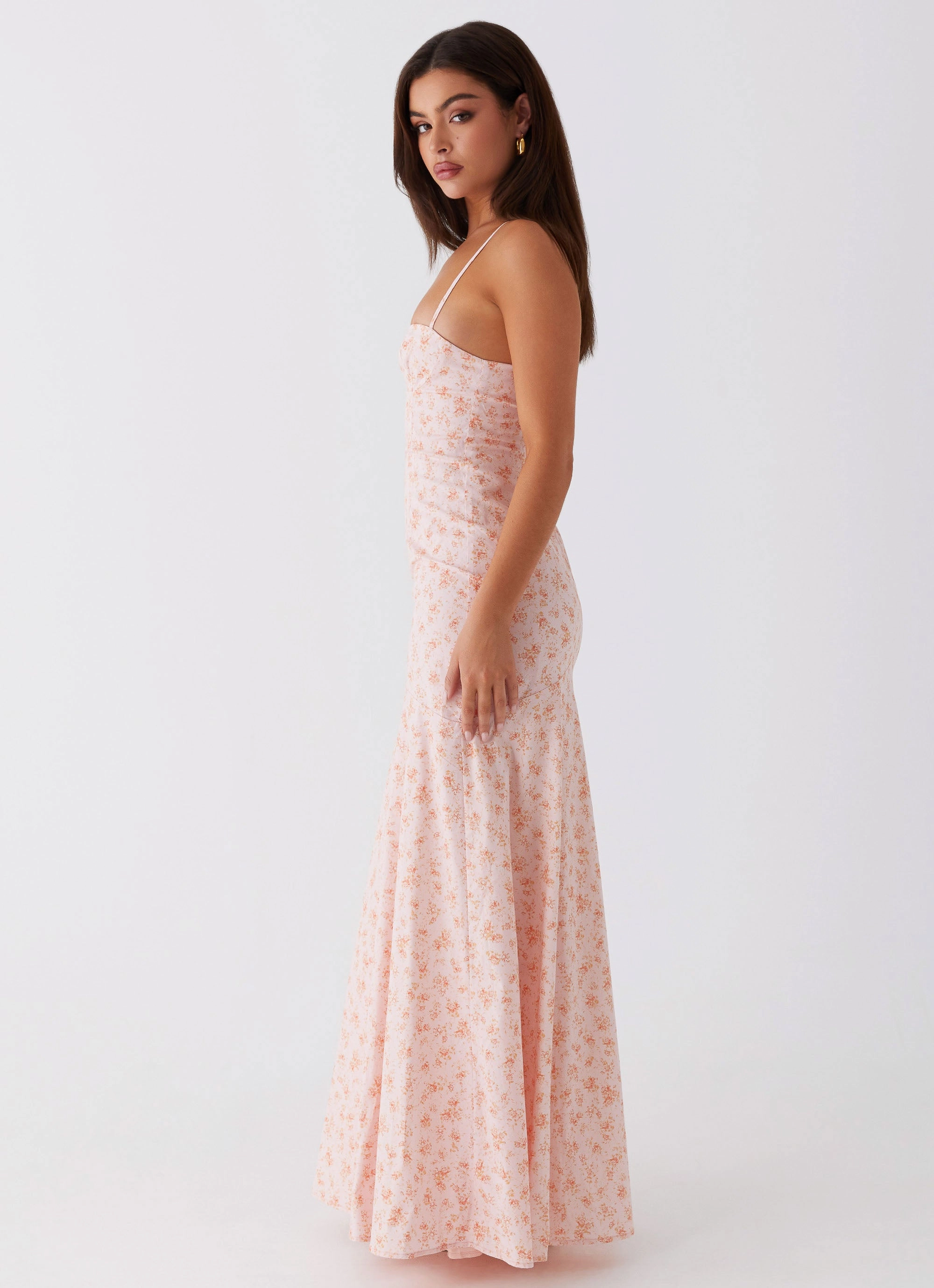 Smart Tailoring Work or Play Britney Maxi Dress - Pink Ditsy Floral