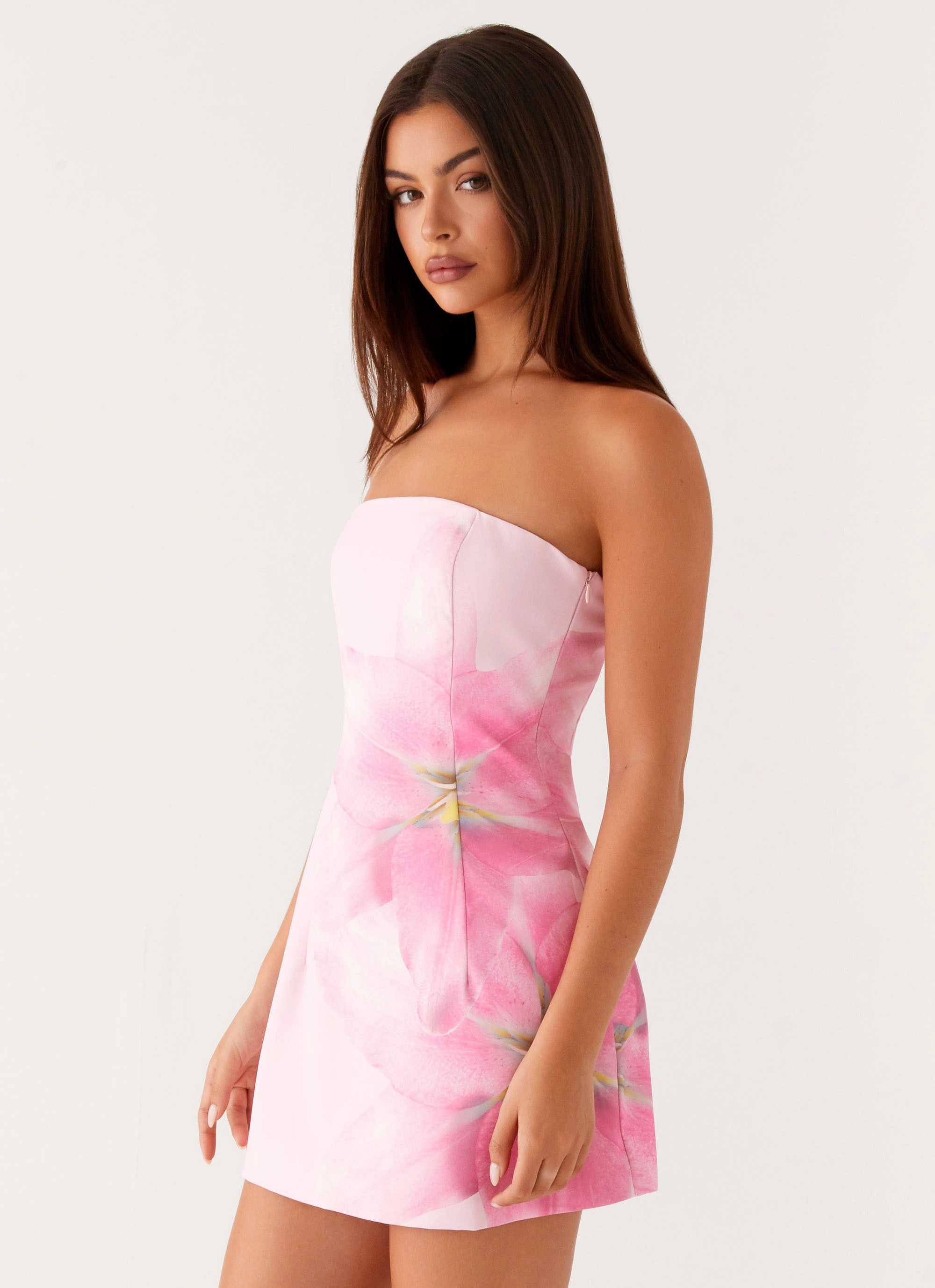 Cozy Flex Sugar Rush Strapless Mini Dress - Pink