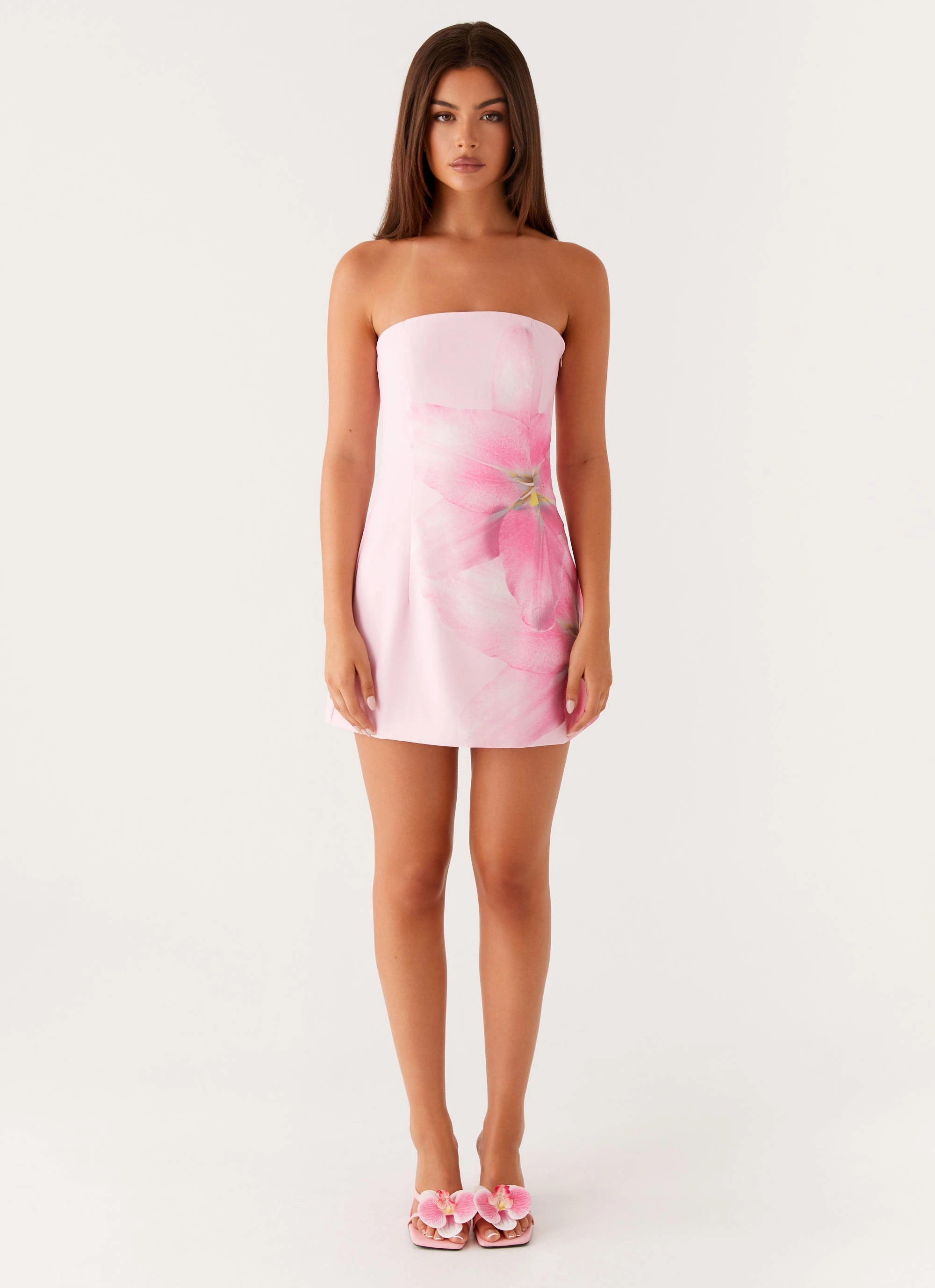 NonIrritatingLining Sugar Rush Strapless Mini Dress - Pink
