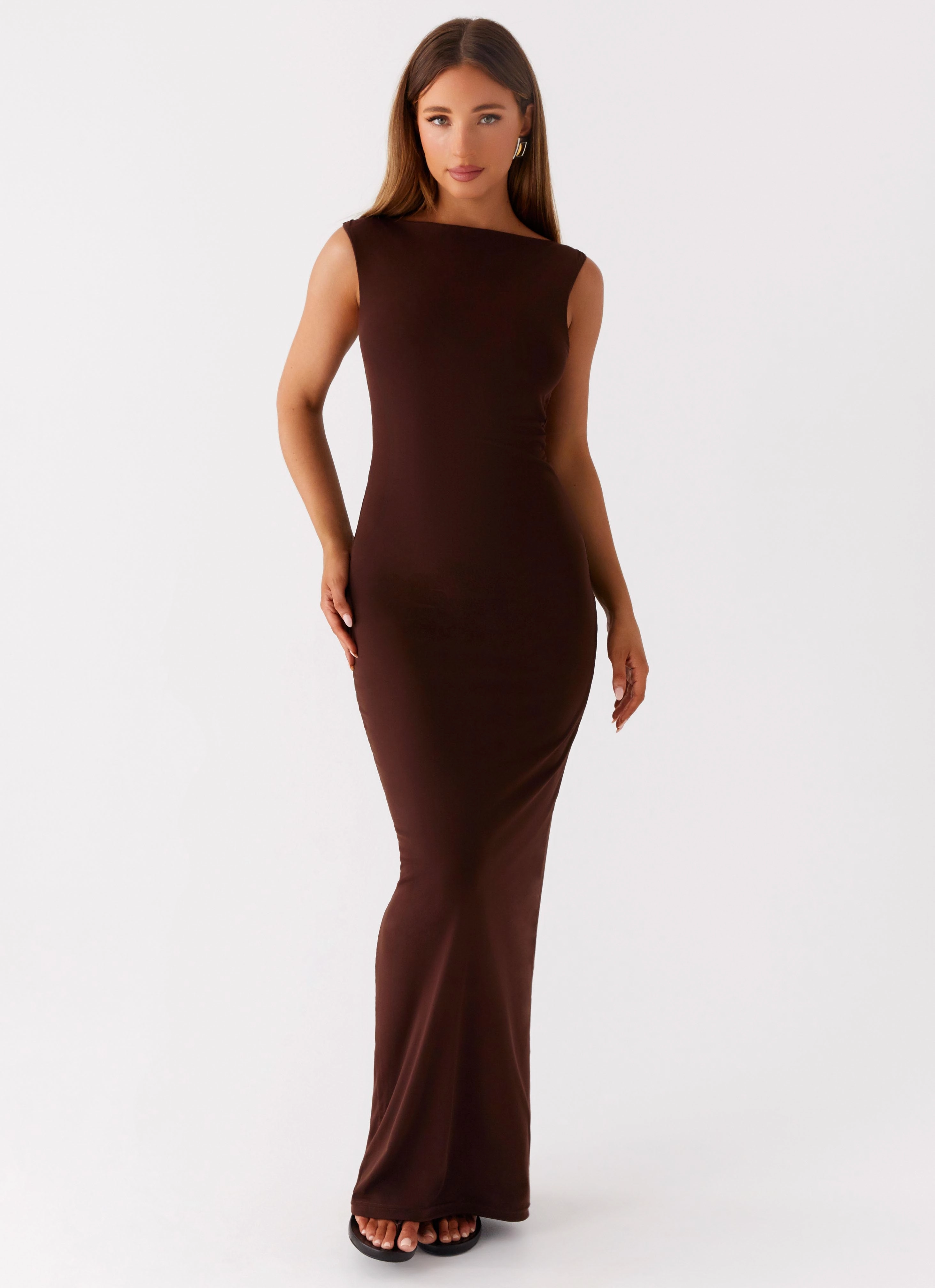 London Edge Earthbound Muse Maxi Dress - Chocolate