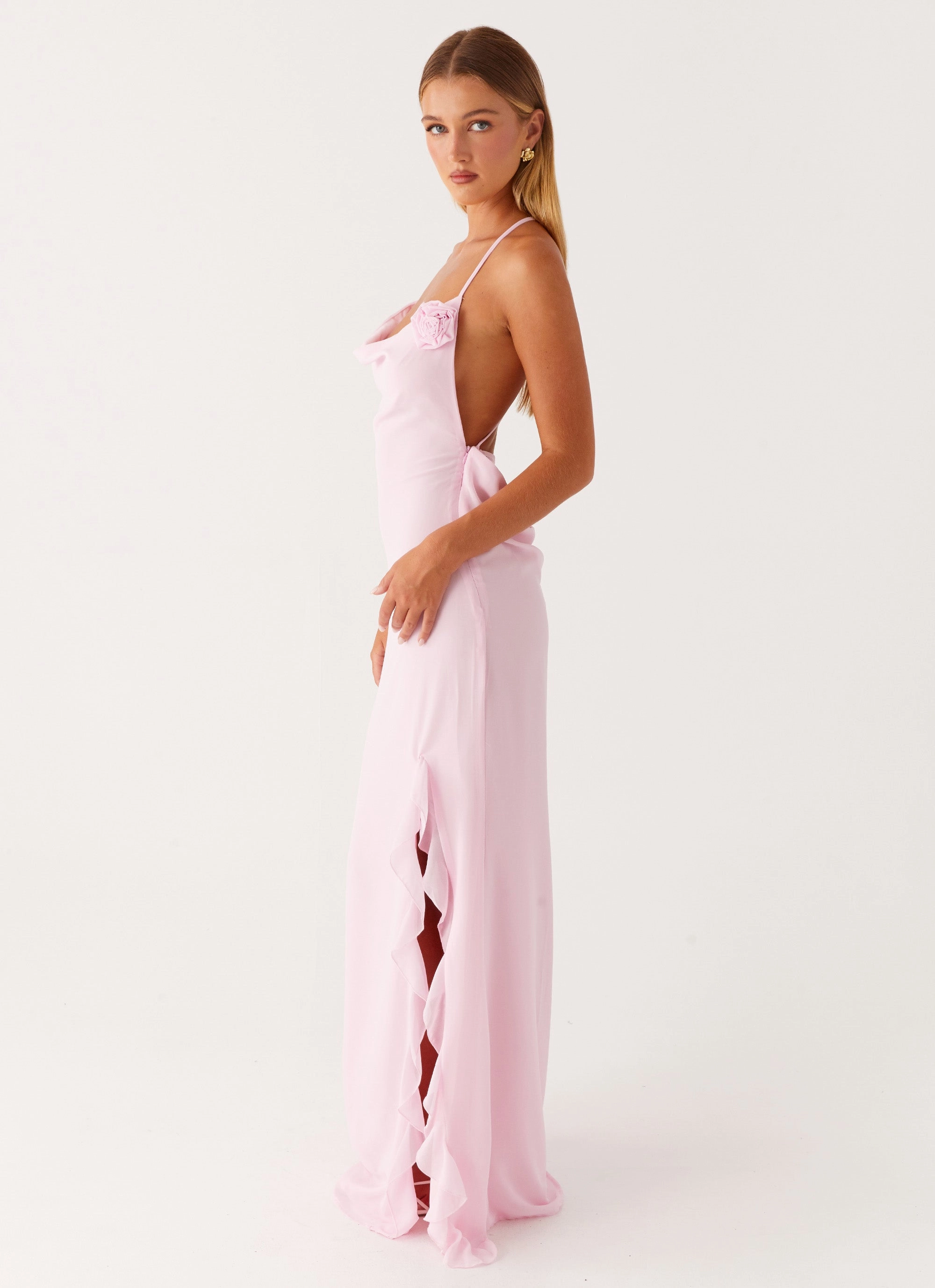 First Class Maxi Dress - Pink windproof