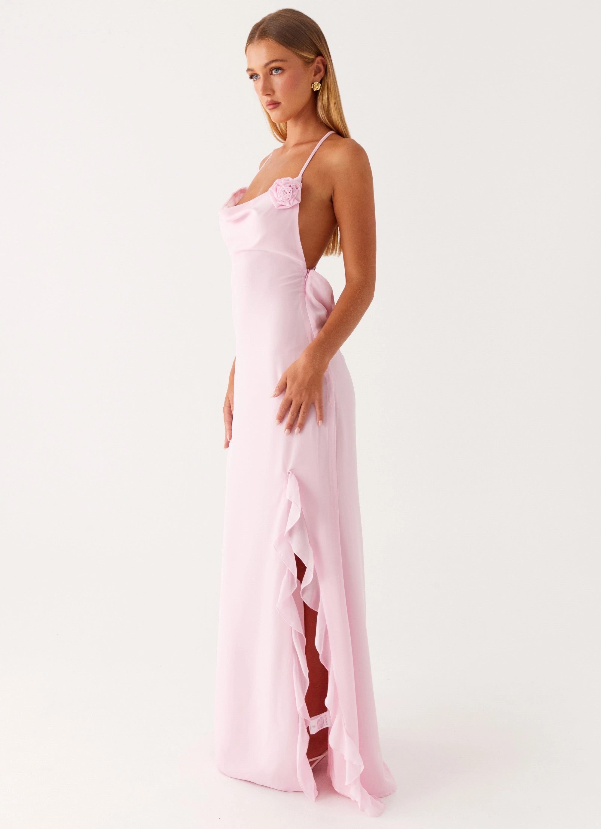 Modern Design First Class Maxi Dress - Pink