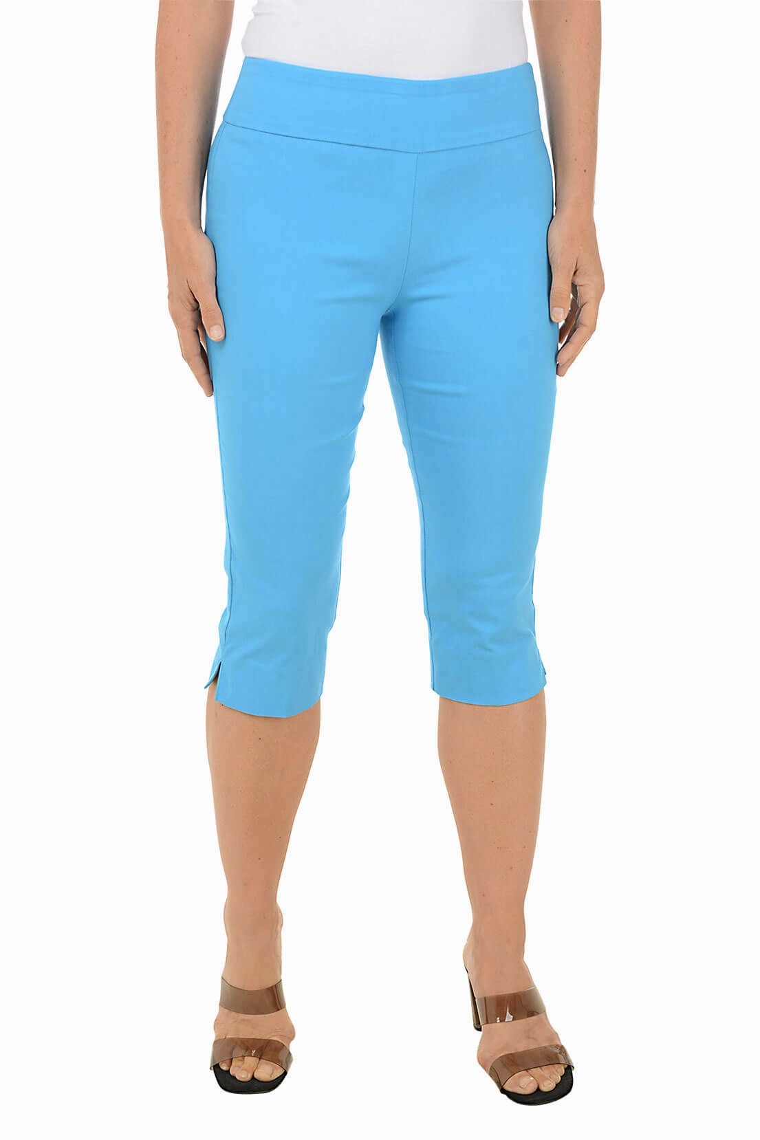 Petite Prints Charming Clamdigger Pant Flexible Layer NonBindingWaistline