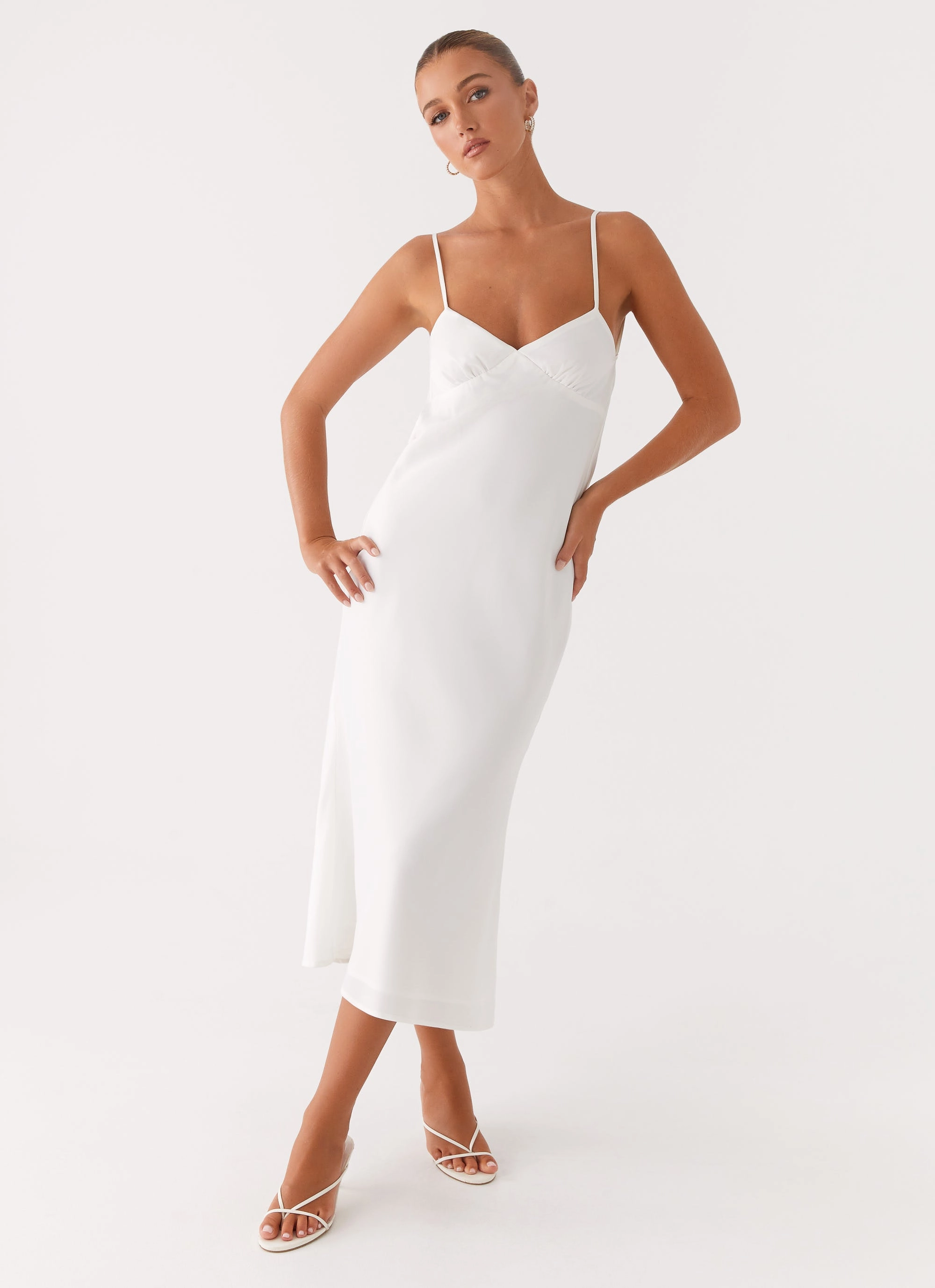 Office Cool Bentley Midi Dress - White