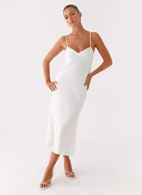 Office Cool Bentley Midi Dress - White