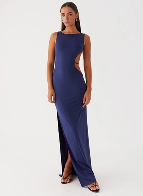 Sutton Maxi Dress - Navy Summer Ease Perfect For Work