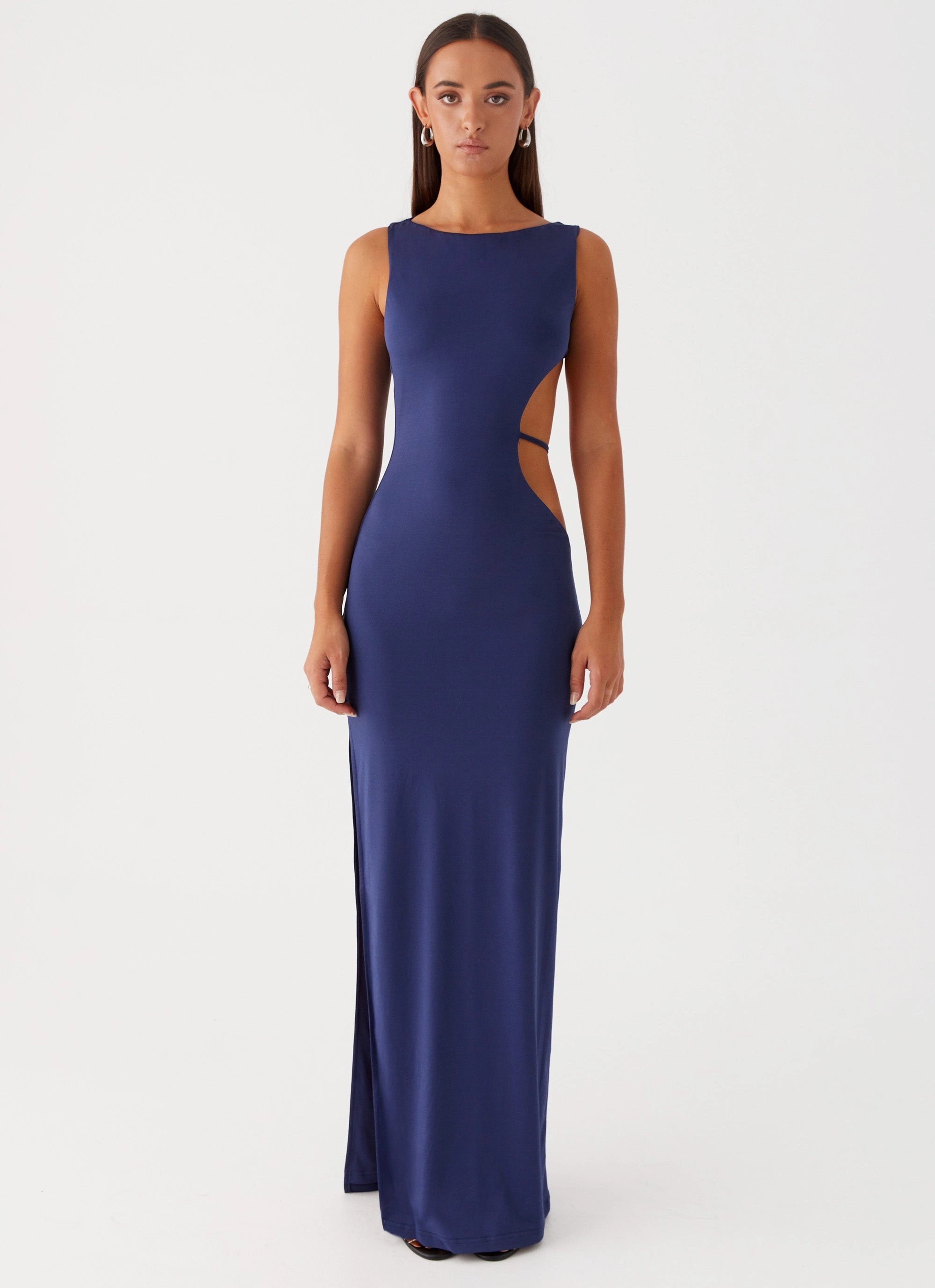 Empire Waist Sutton Maxi Dress - Navy