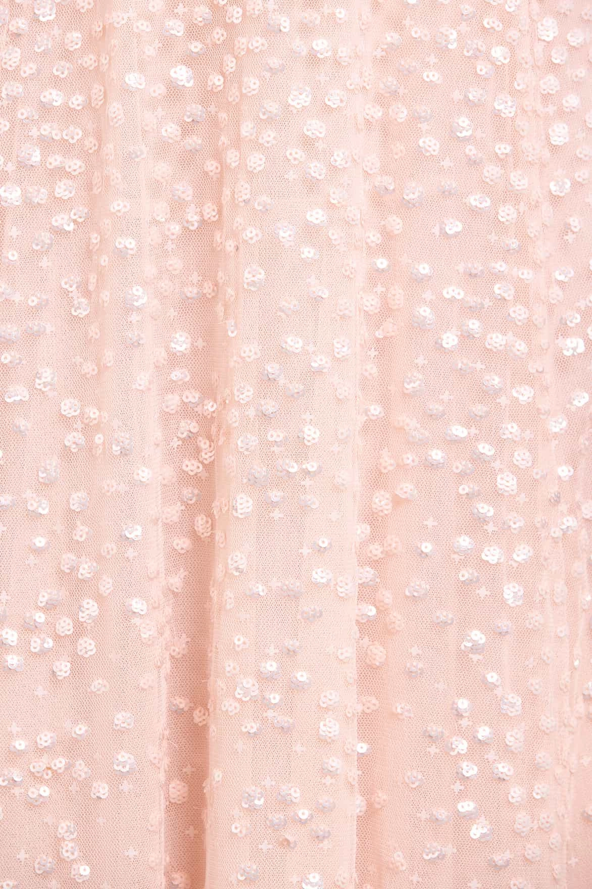 Dappled Sequin Long Sleeve Ankle Gown All Purpose