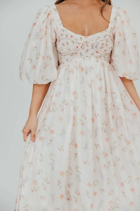 Harlow Maxi Dress in Tiny Pink Floral - Bump Friendly & Inclusive Sizing (S-3XL) *Final-Sale* Chic and Cozy Relaxed and stylish