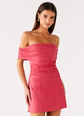 Edge Shape Urban Edge Kierra Mini Dress - Coral