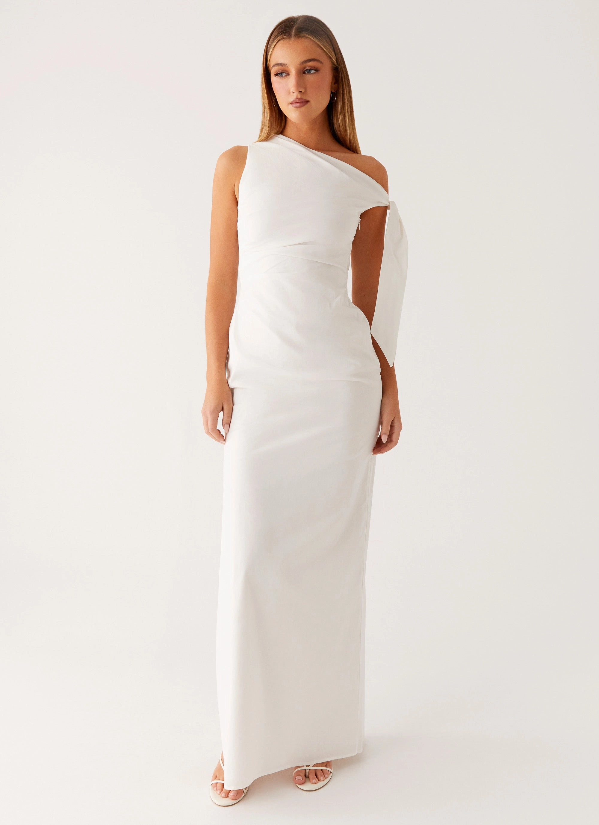 Timeless-Classic Flattering Shape Look Marella Maxi Dress - Ivory