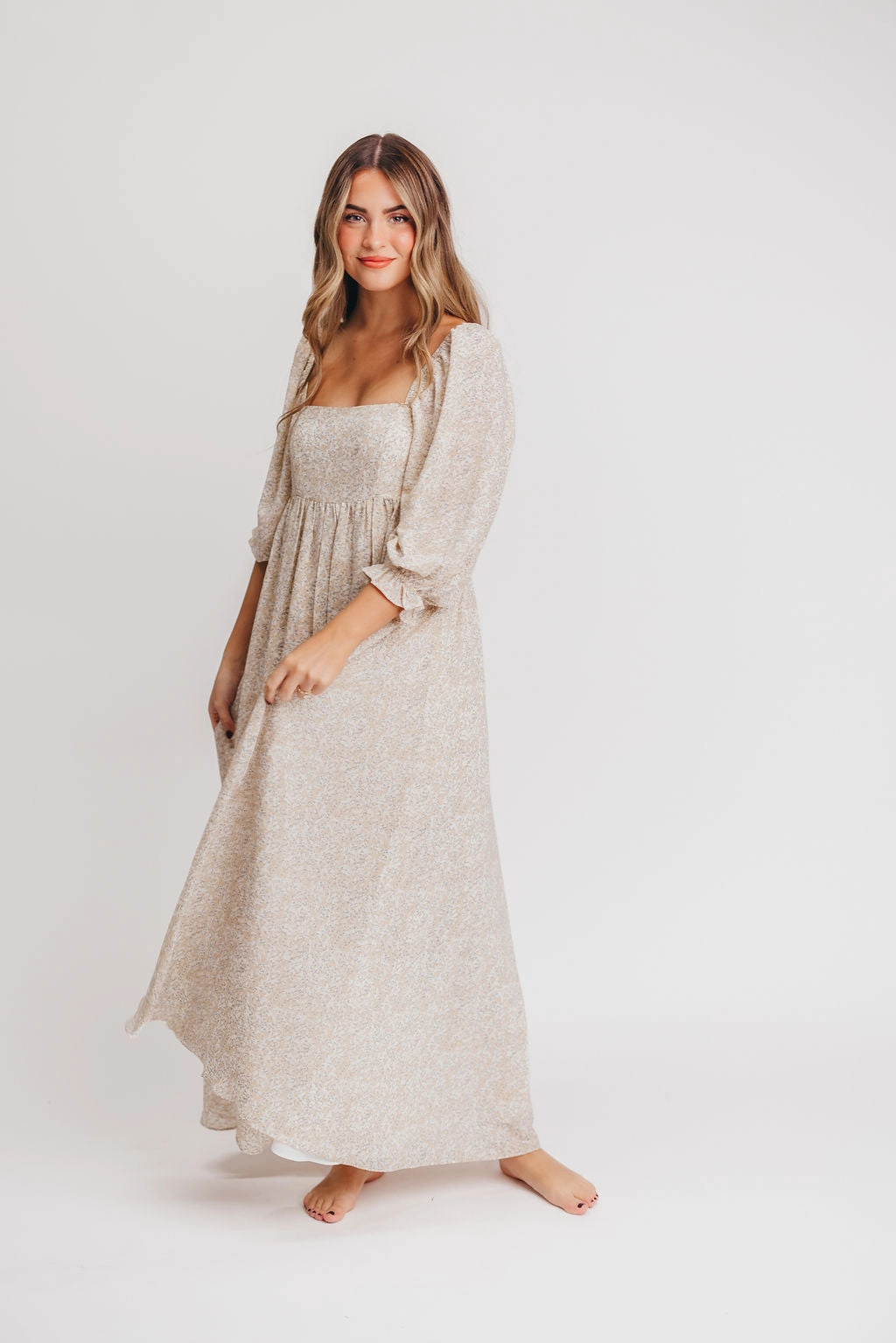 Japan Line Feminine Energy Mona 'Love Story' Maxi Dress - Bump Friendly and Inclusive Sizing (S-3XL)
