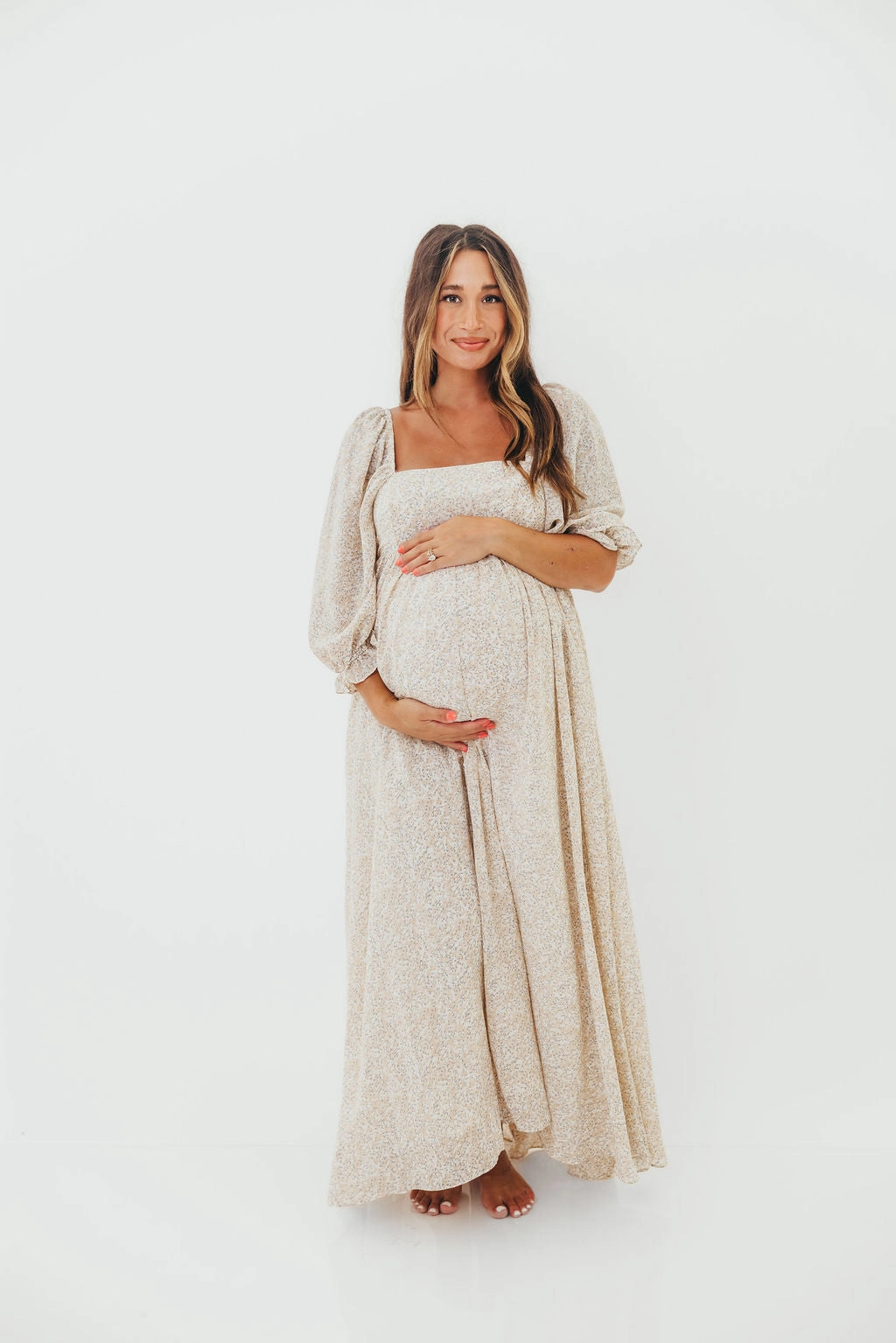 Bright-colored piece Mona 'Love Story' Maxi Dress - Bump Friendly and Inclusive Sizing (S-3XL)