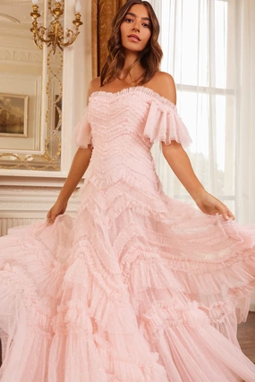 Essential Layer Easy Mood Elia Off-Shoulder Gown