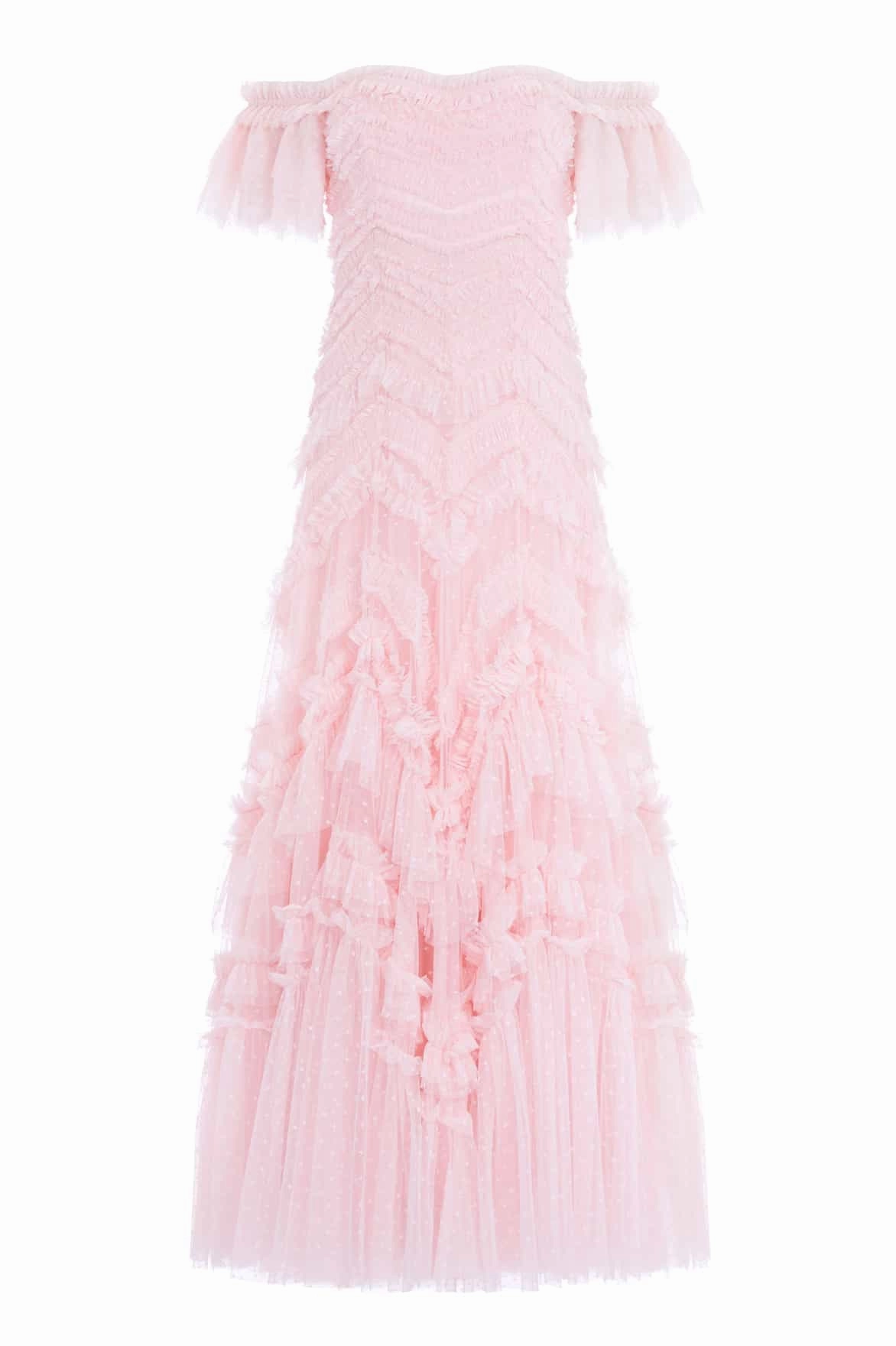 countryside Elia Off-Shoulder Gown