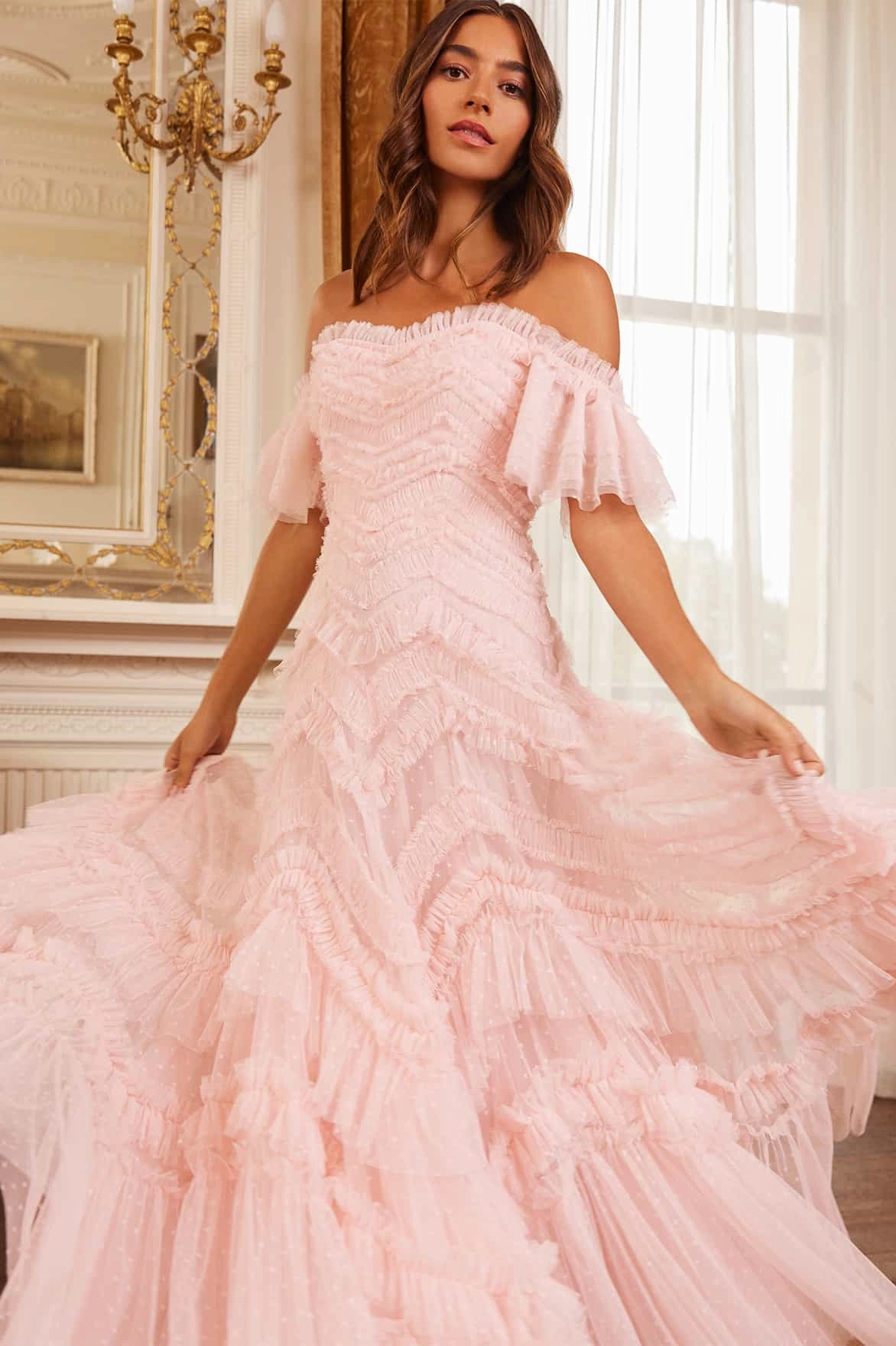 Essential Layer Easy Mood Elia Off-Shoulder Gown