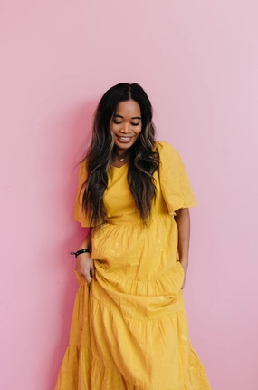 Relaxed Waistband Elegant Touch Ella Dress