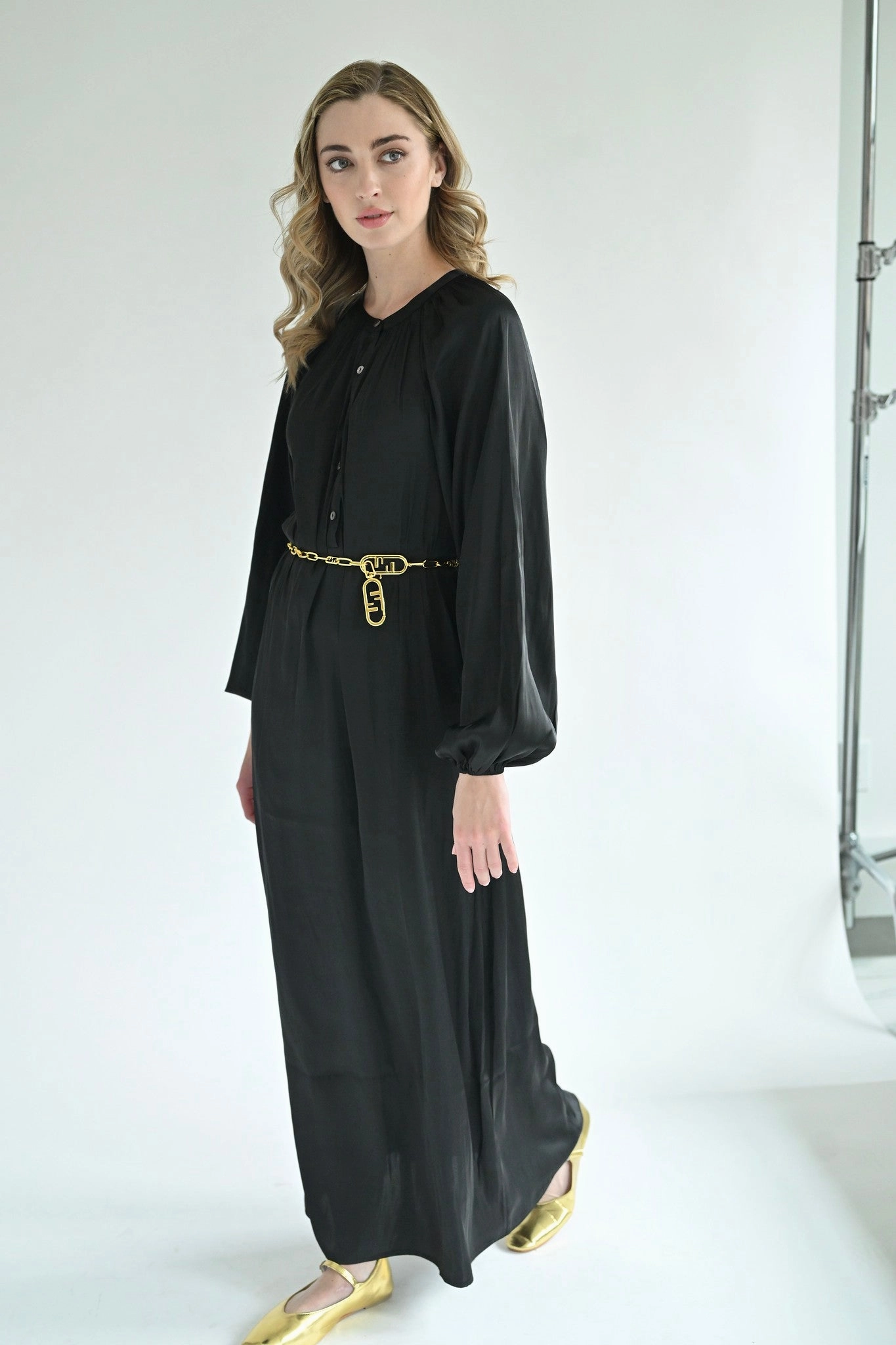 Warm Undertone Ella Maxi Dress - Black