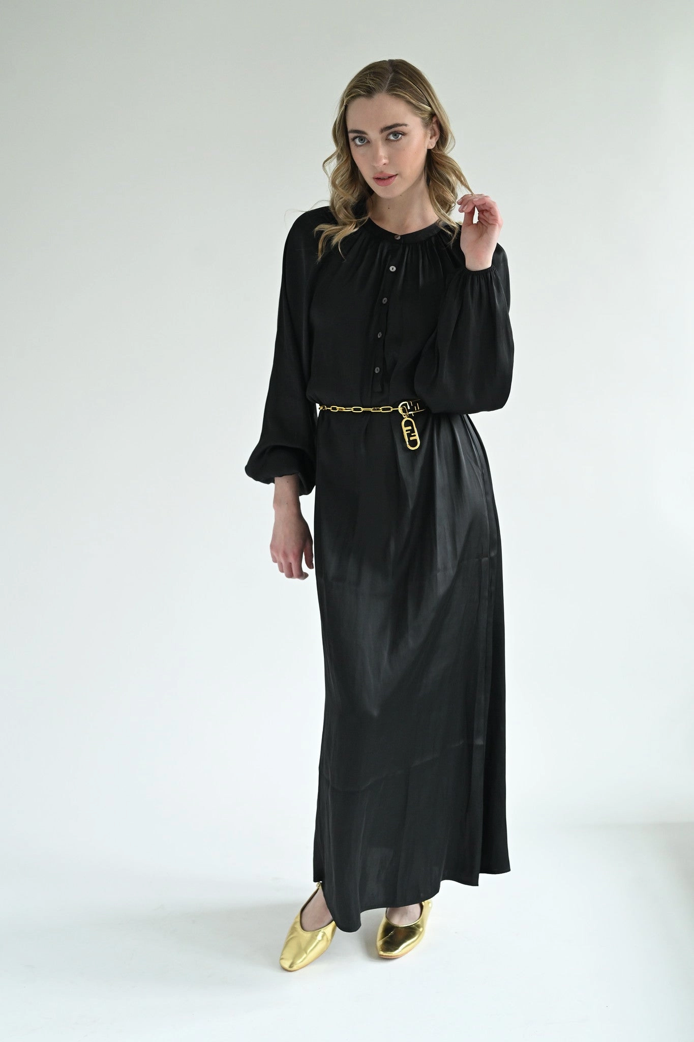 LayeredHemline Ella Maxi Dress - Black