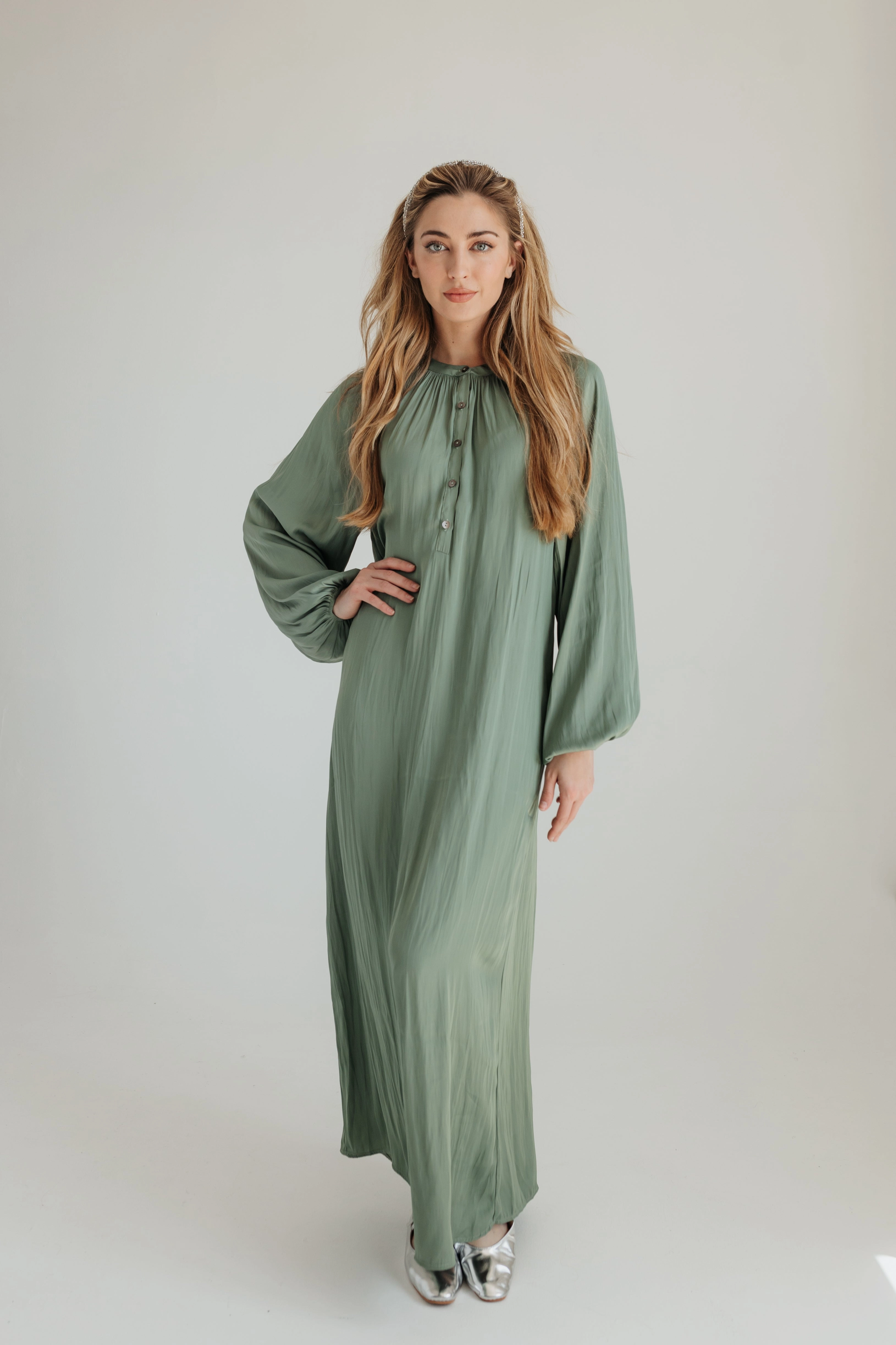 Clean Flow Ella Maxi Dress - Sage