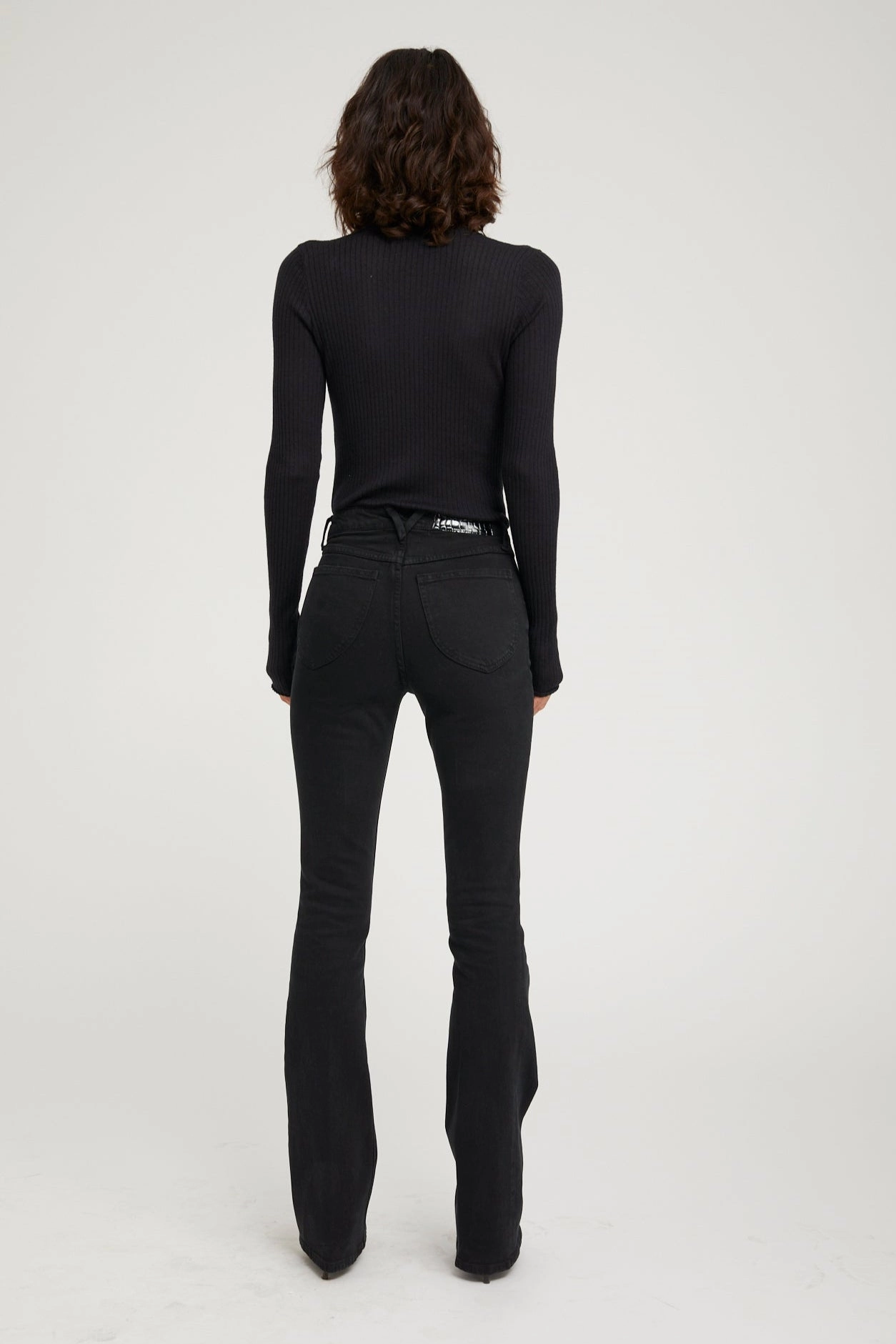 Ella Micro Flare Denim Movement Fit Athletic Comfort