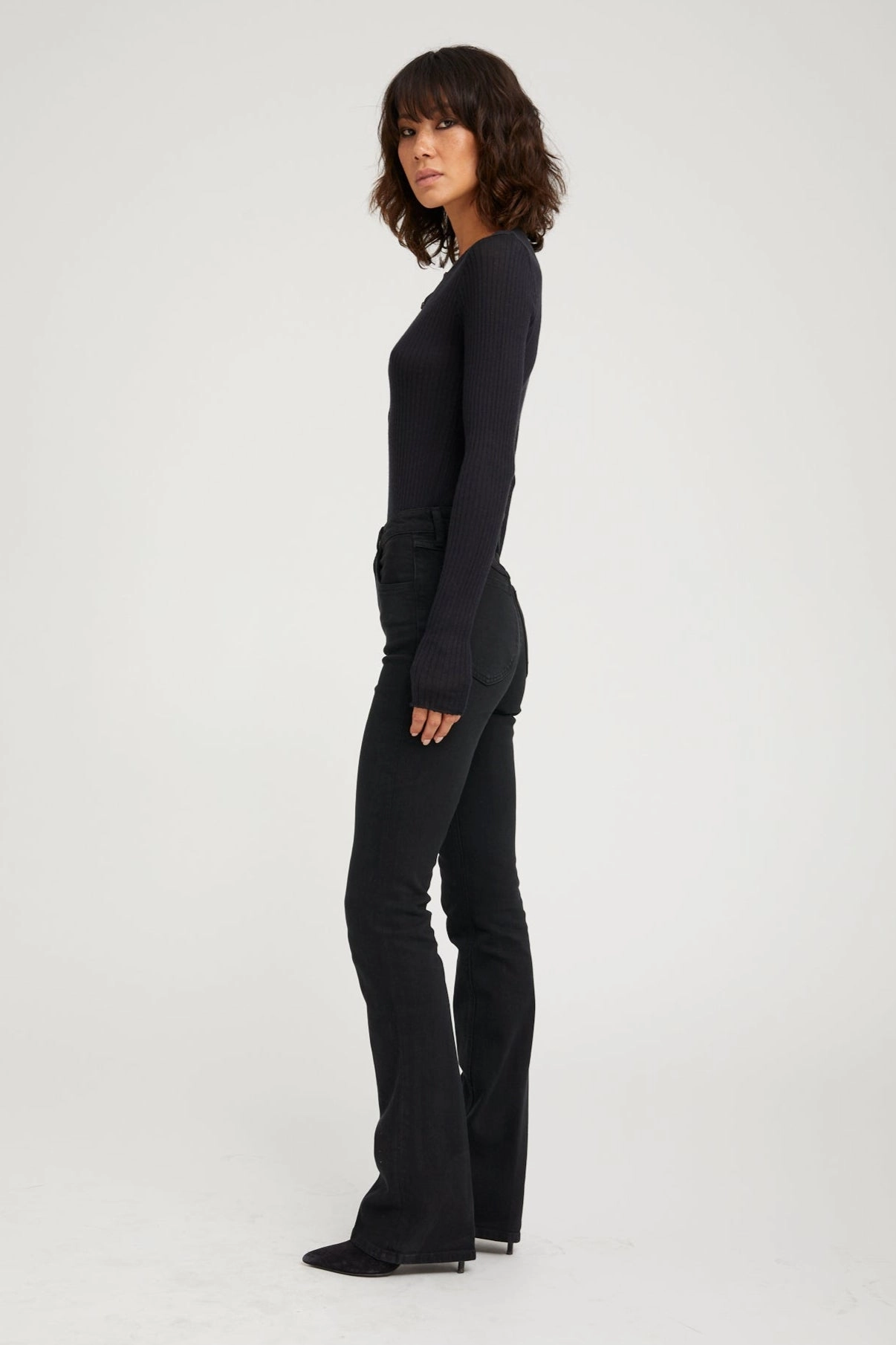 Ella Micro Flare Denim Breathable Comfort No Ride-Up