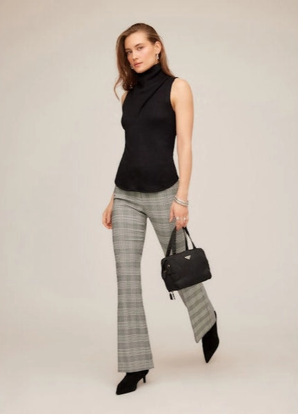 Stay Dry Layered Protection Ellie Bootcut Pants in Plaid