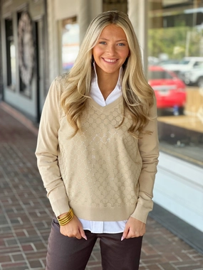 Elliott Lauren Golden Detailed Sweater FrictionResistant Fabric